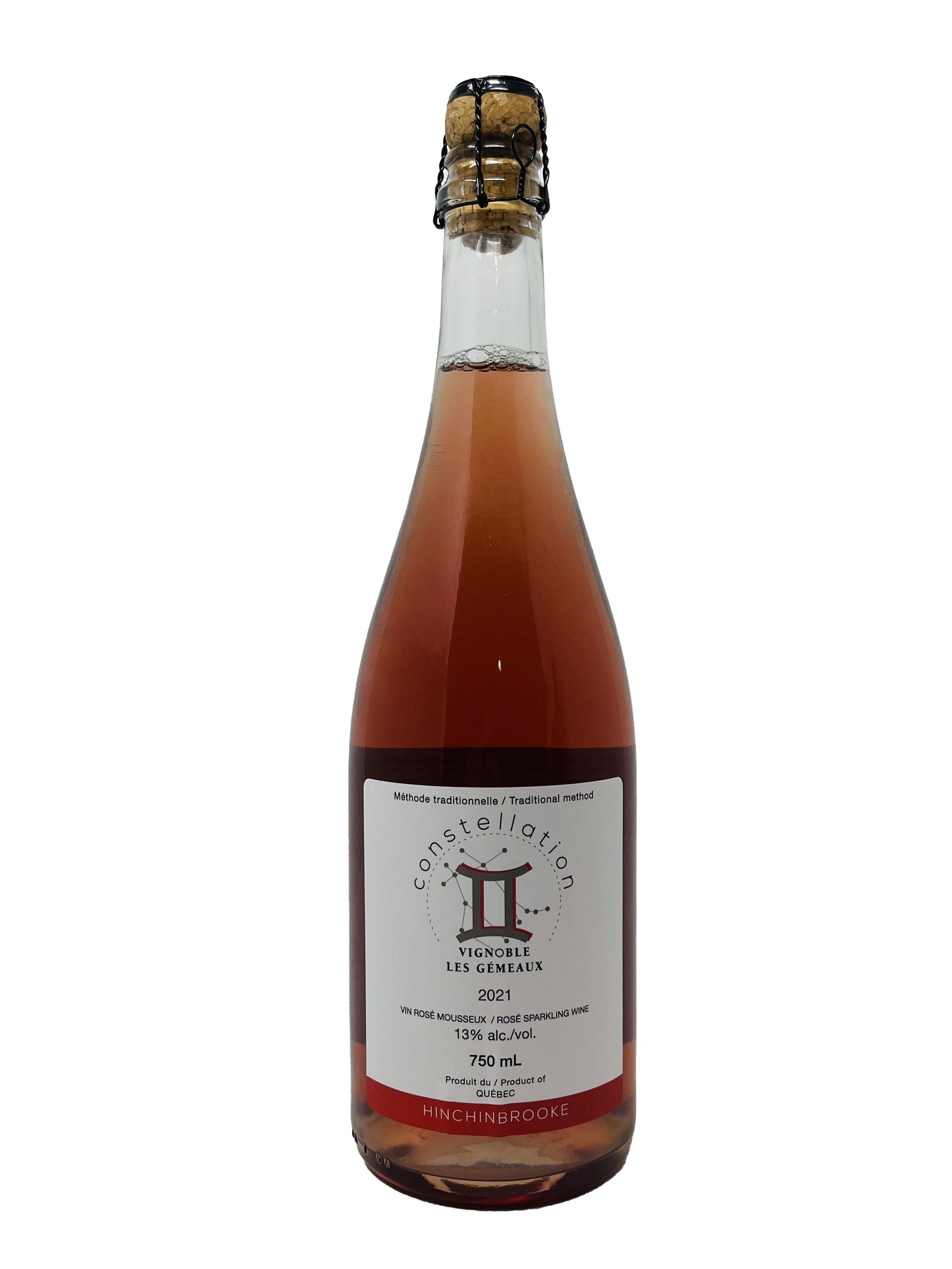 Vignoble Les Gémeaux vin Constellation Rosé 2021- Vin Rosé mousseux du Vignoble les Gémeaux