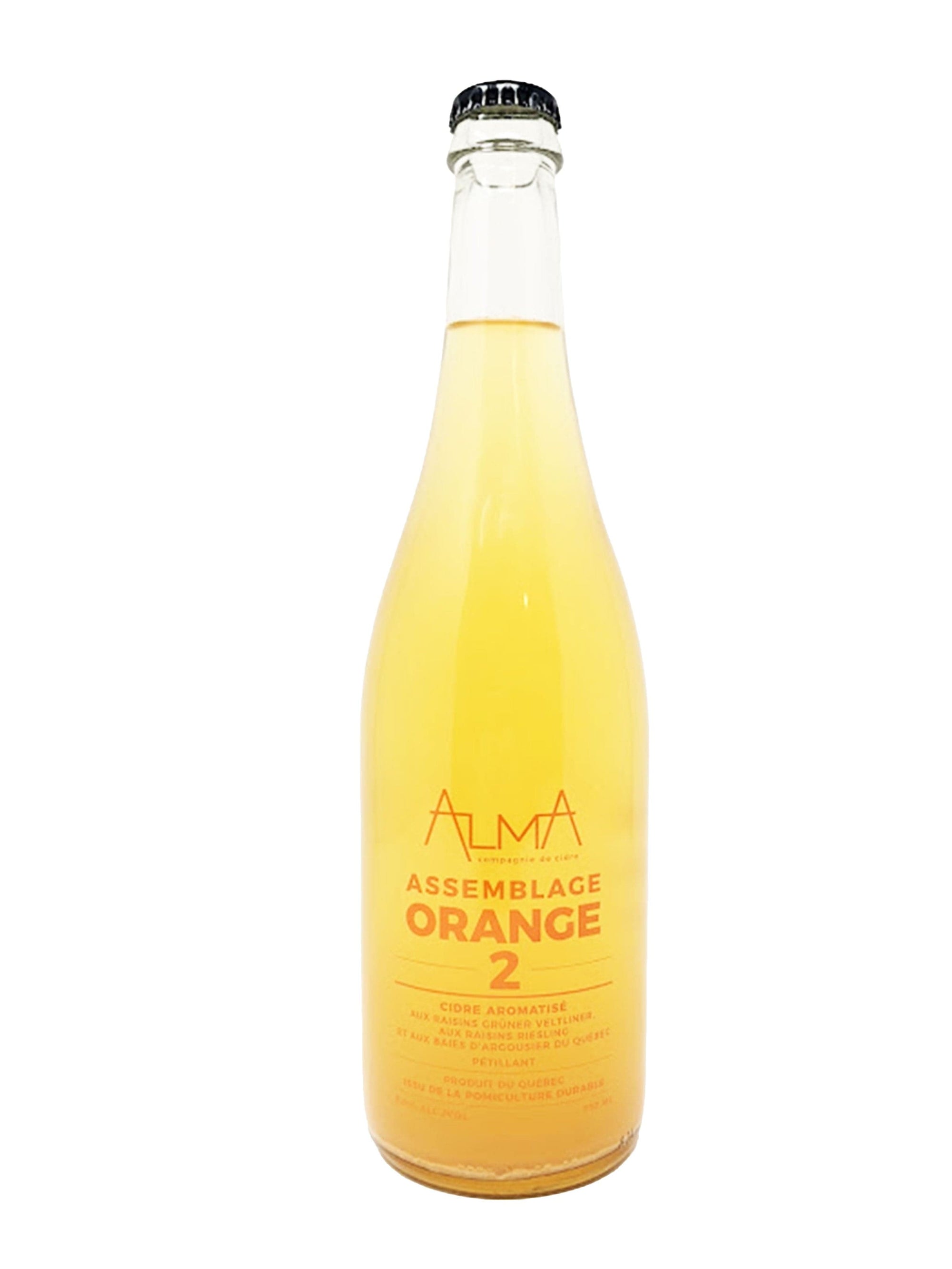 La Boîte à Vins Assemblage Orange 2  - Cidre pétillant de chez ALMA, Compagnie de Cidre