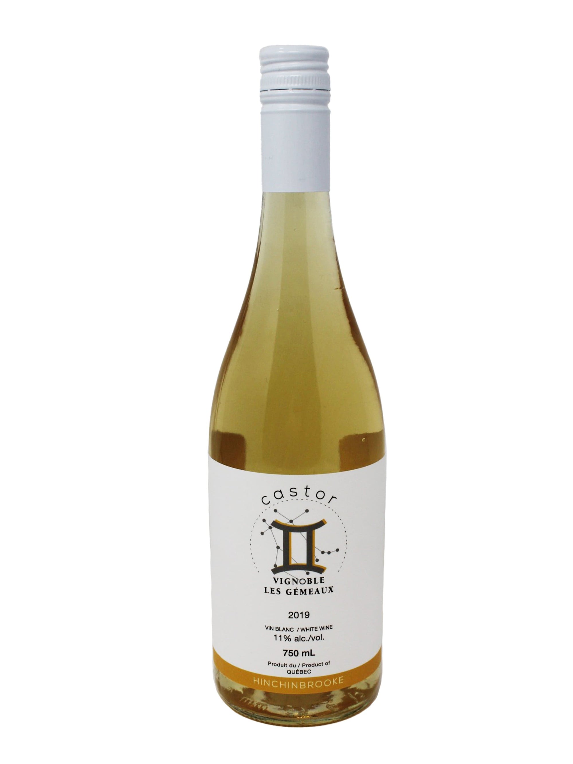 La Boîte à Vins. Spécialiste du vin du Québec. Castor 2019 - Vin blanc du Vignoble Les Gémeaux