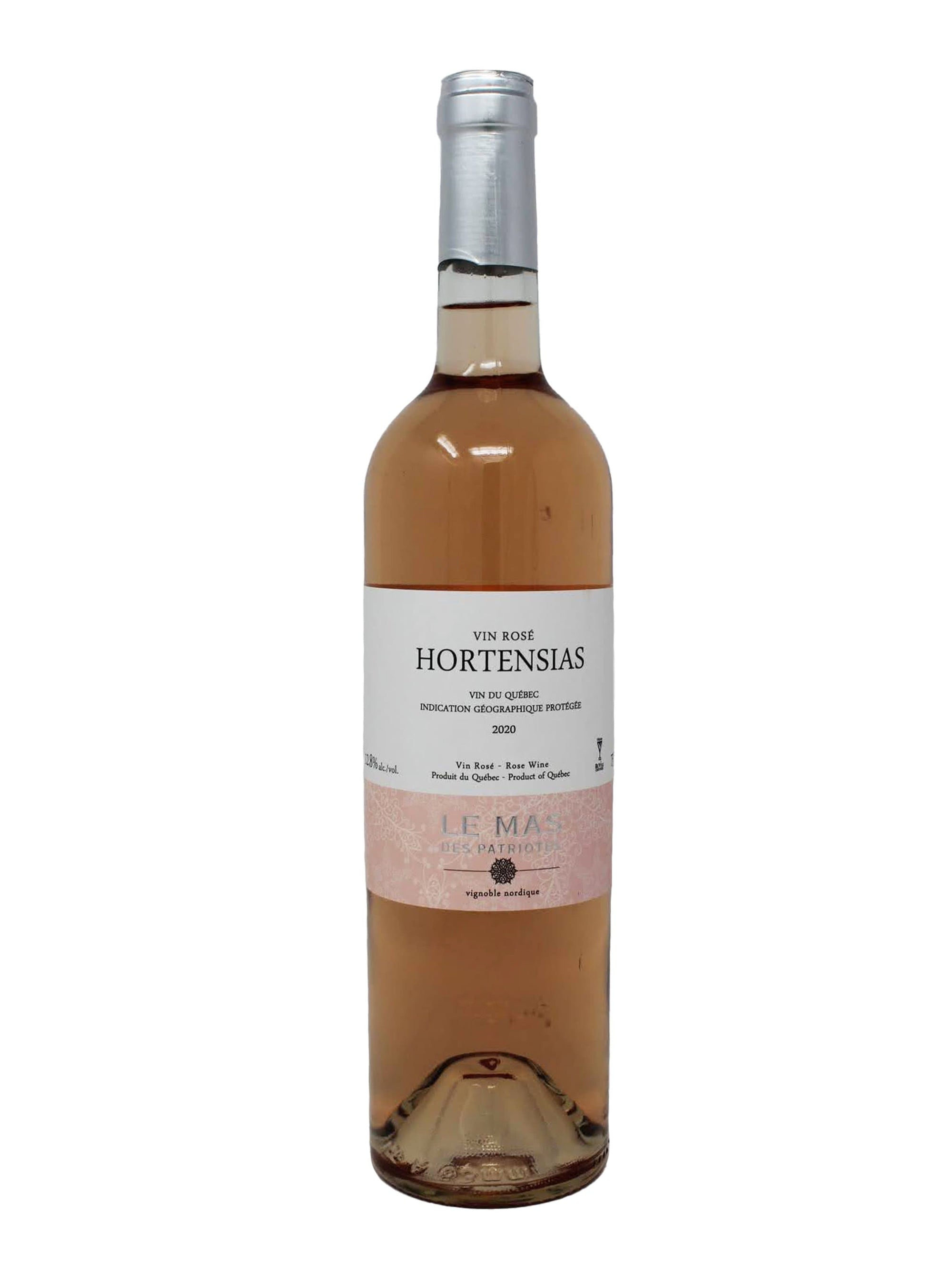 Le Mas des Patriotes vin Hortensias - Vin rosé du Vignoble Le Mas des Patriotes