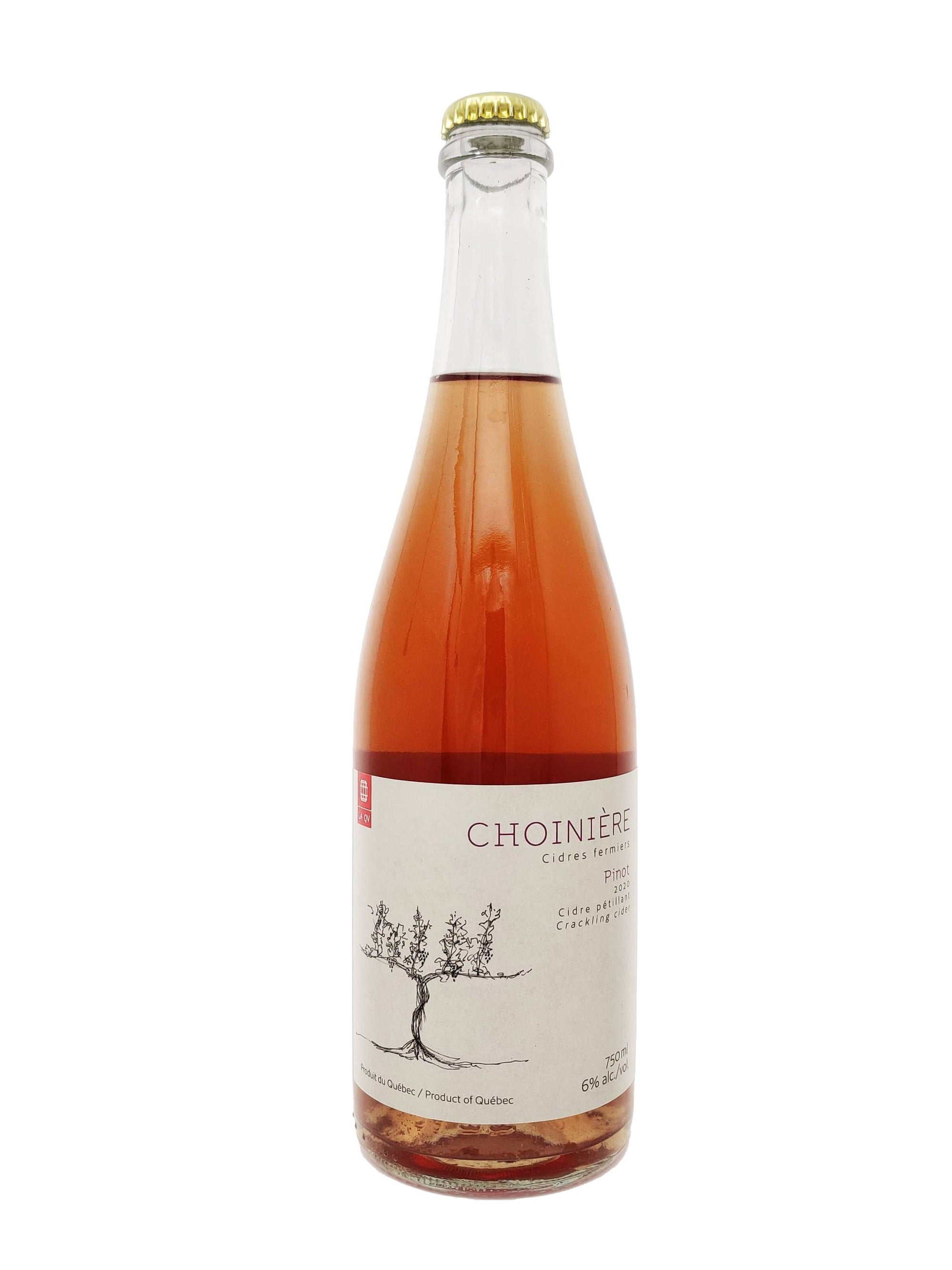 Cidrerie Choinière cidre Pinot 2020 - Cidre Pétillant de la Cidrerie Choinière
