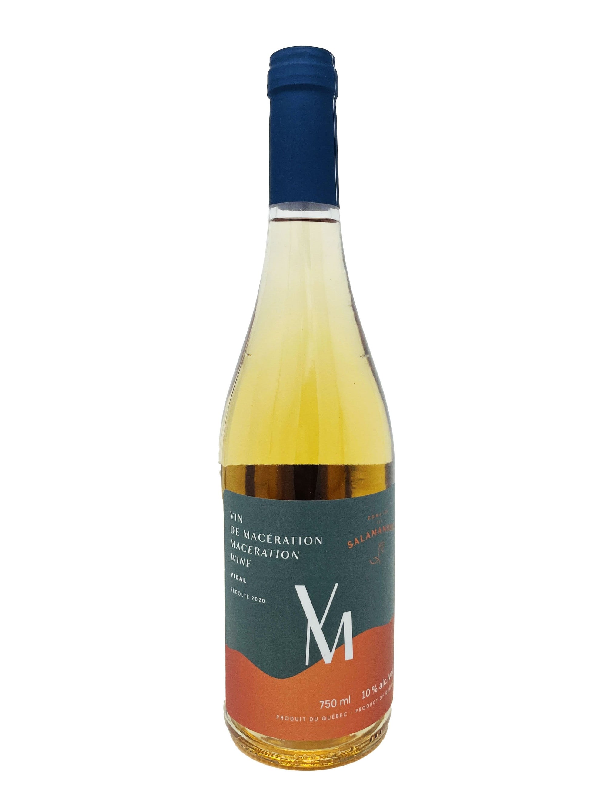 Salamandres Vin de Macération Vidal - Vin Orange du Domaine des Salamandres