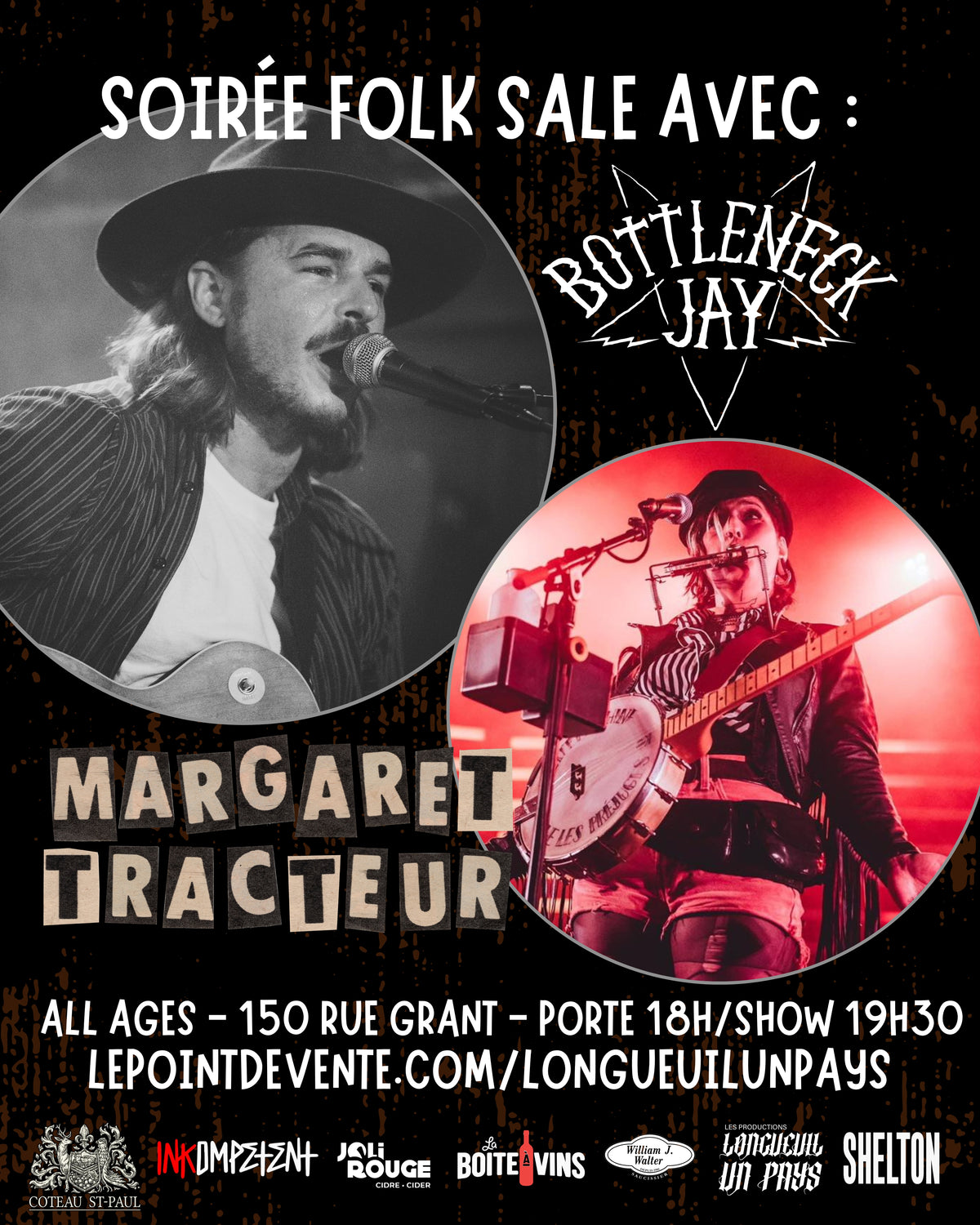 Margaret Tracteur &amp; Bottleneck Jay @ Longueuil