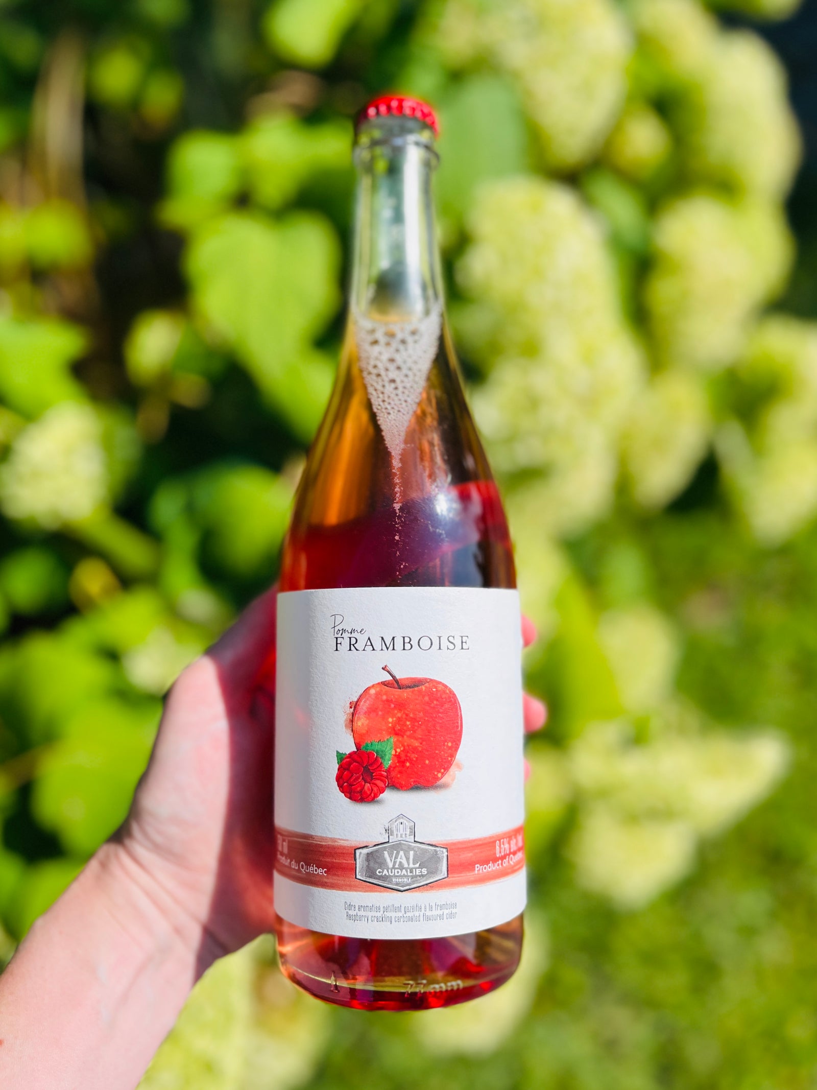 Cidre pomme framboise - Cidre de Val Caudalies