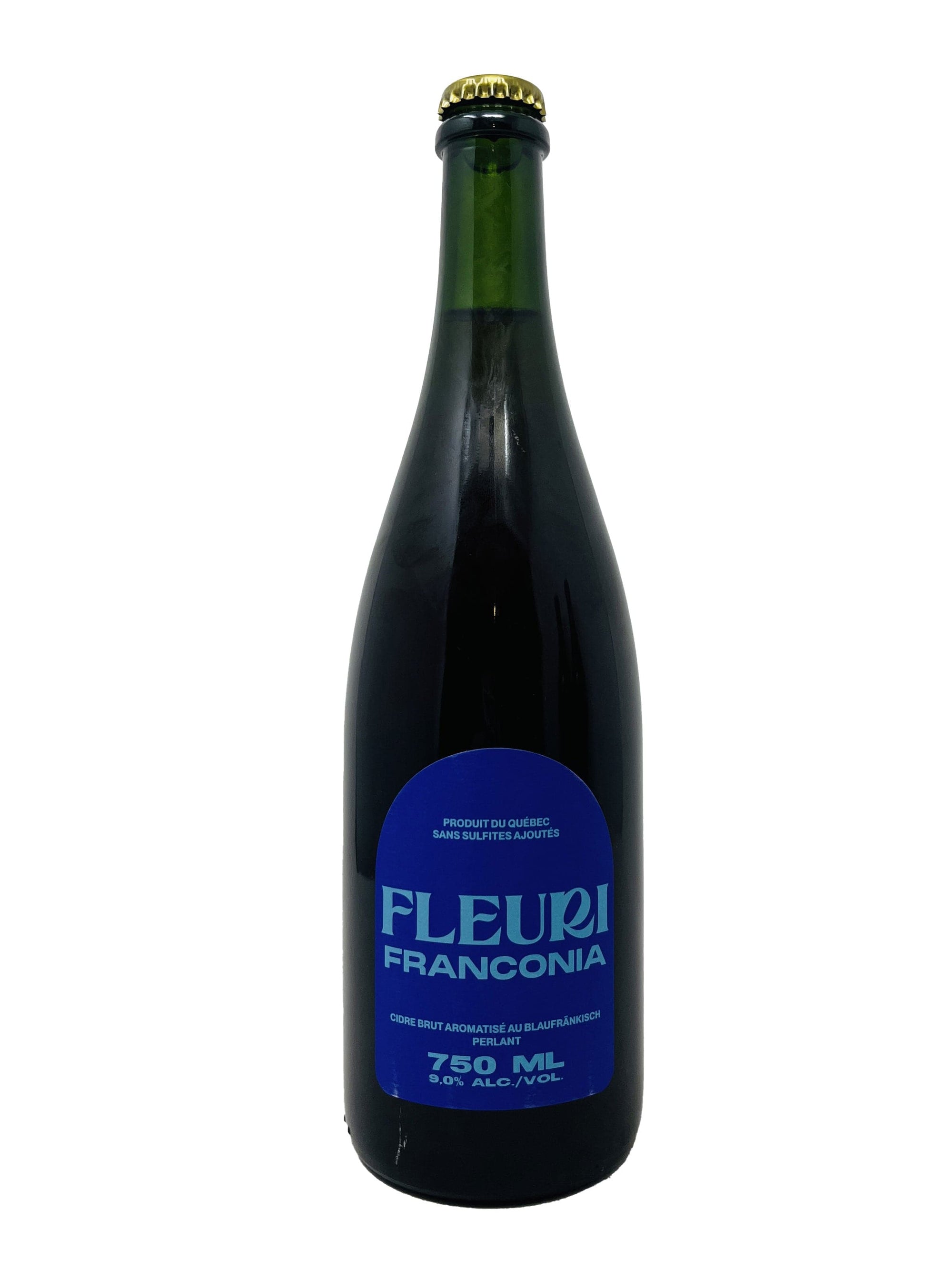Cidrerie Fleuri Franconia - Cidre brut perlant aromatisé au blaufränkish de chez cidre Fleuri biologique