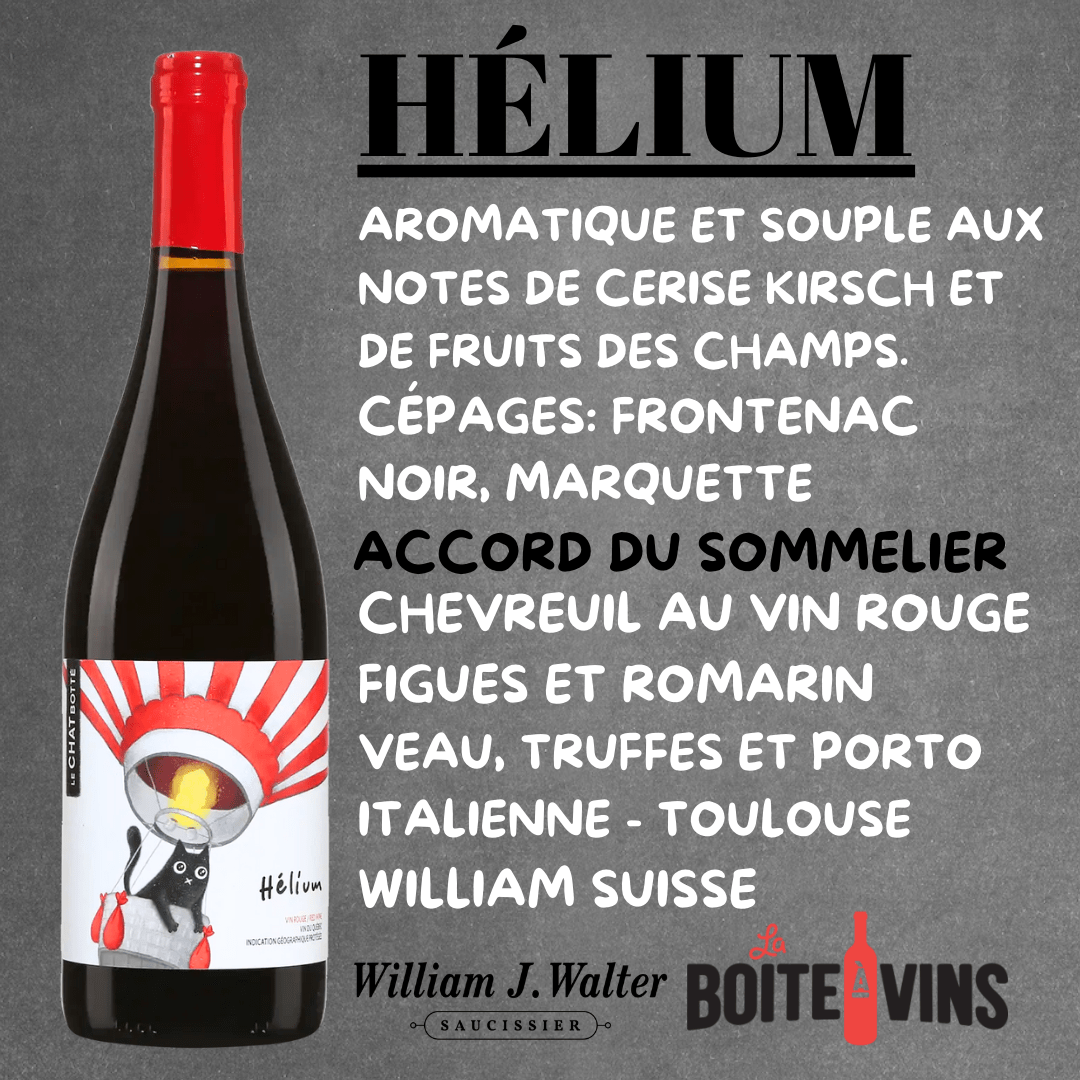 Vignoble Le Chat Botté Hélium 2021 - Vin rouge du Vignoble Le Chat Botté