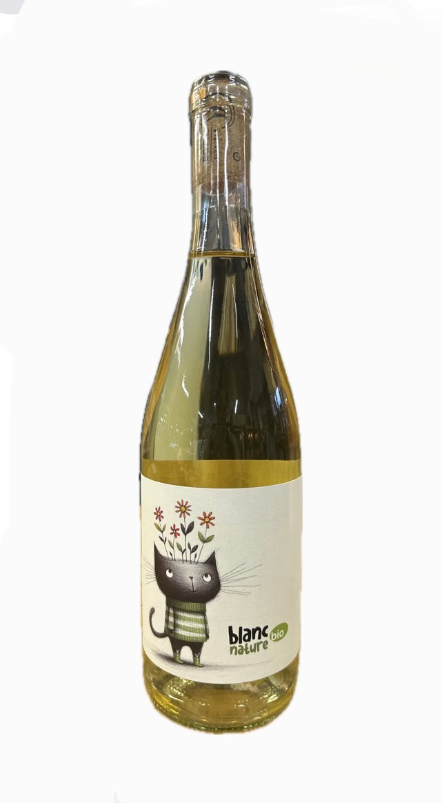 Blanc nature bio- Vin blanc du Vignoble Le Chat Botté