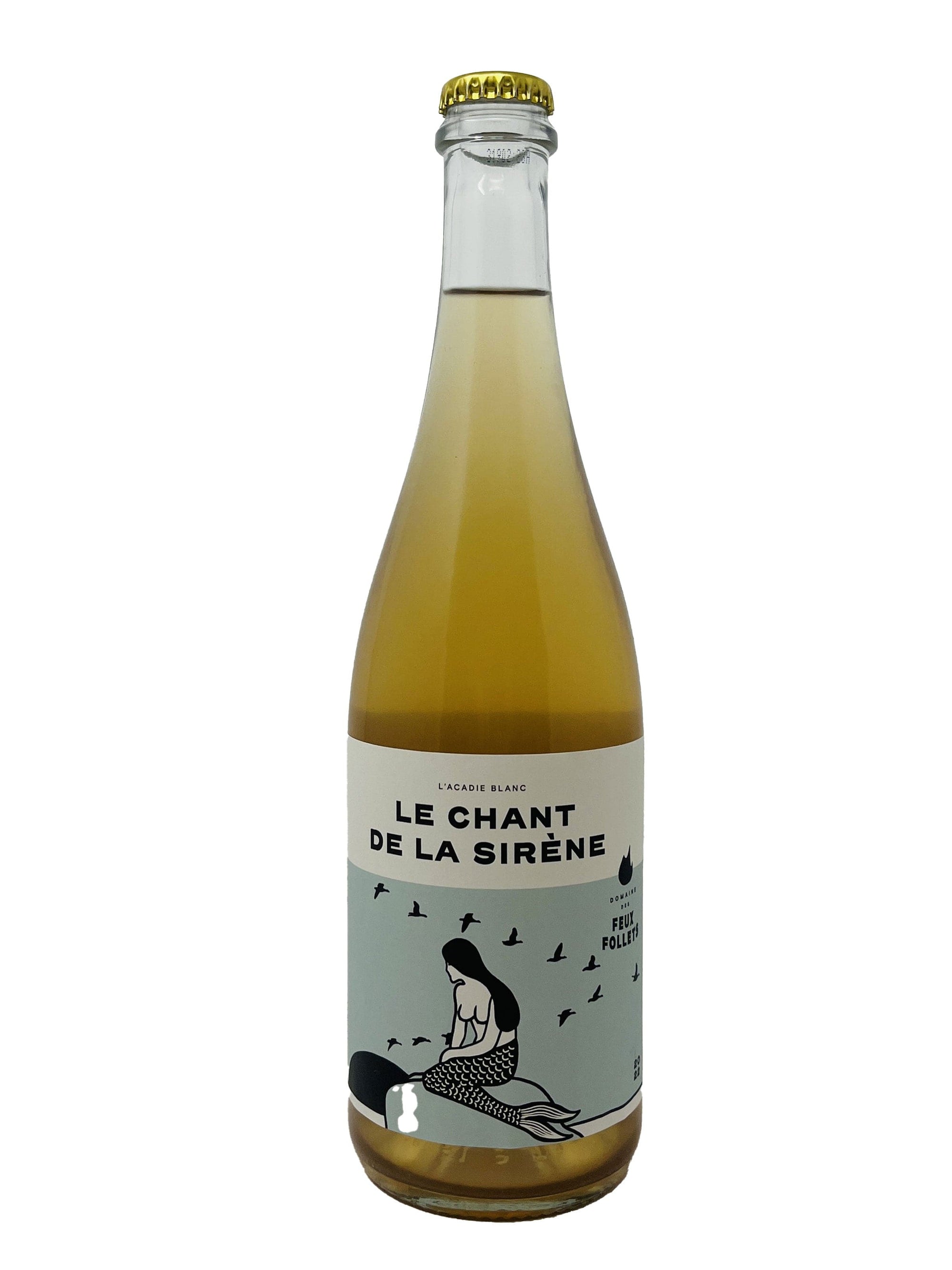 Domaine des Feux Follets vin Le Chant de la Sirène 2022- Vin blanc pétillant biologique du Domaine des Feux Follets