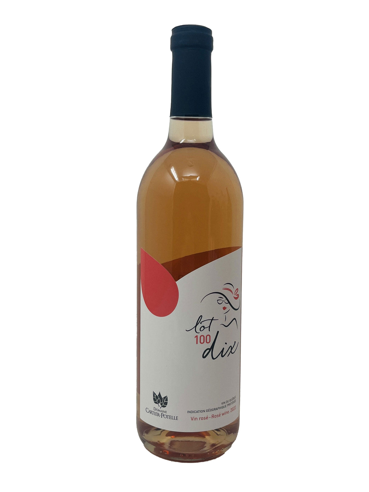 Domaine Cartier-Potelle vin Lot 100 dix 2021- Vin rosé du Domaine Cartier-Potelle