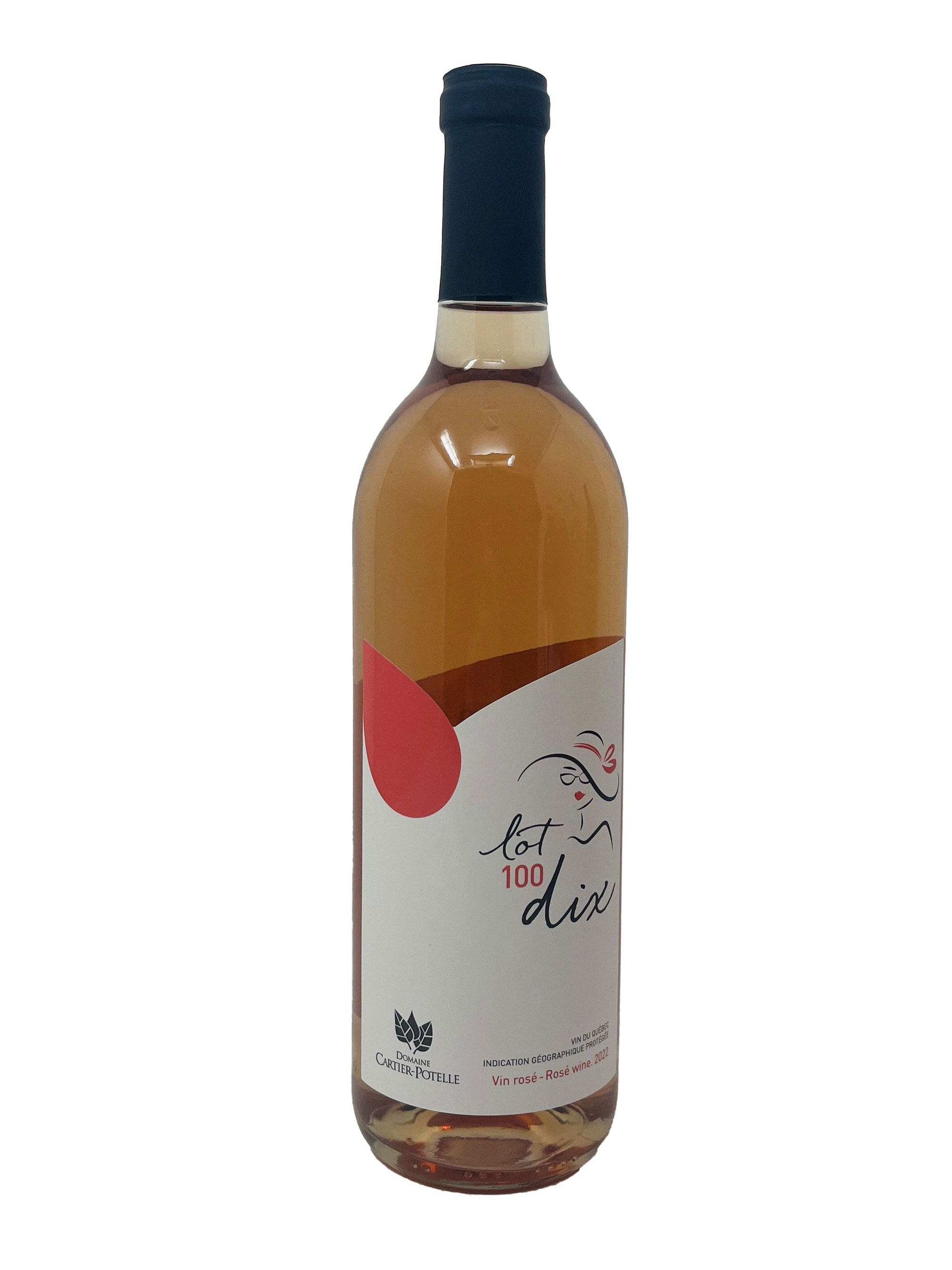 Domaine Cartier-Potelle vin Lot 100 dix 2021- Vin rosé du Domaine Cartier-Potelle