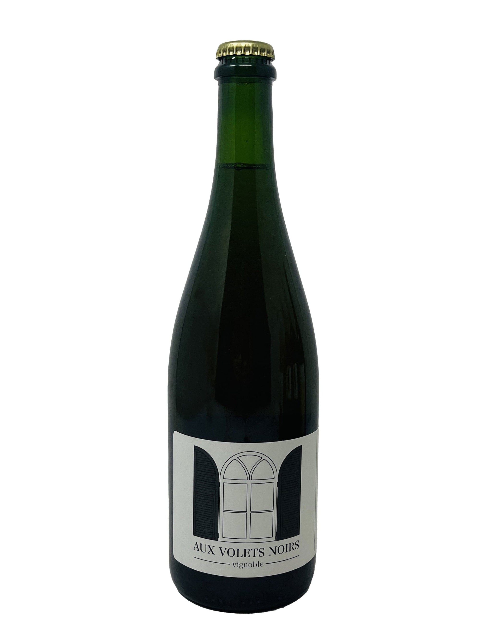 Aux Volets Noirs vin PetNat blanc 2022- Pétillant naturel nature du vignoble Aux Volets Noirs