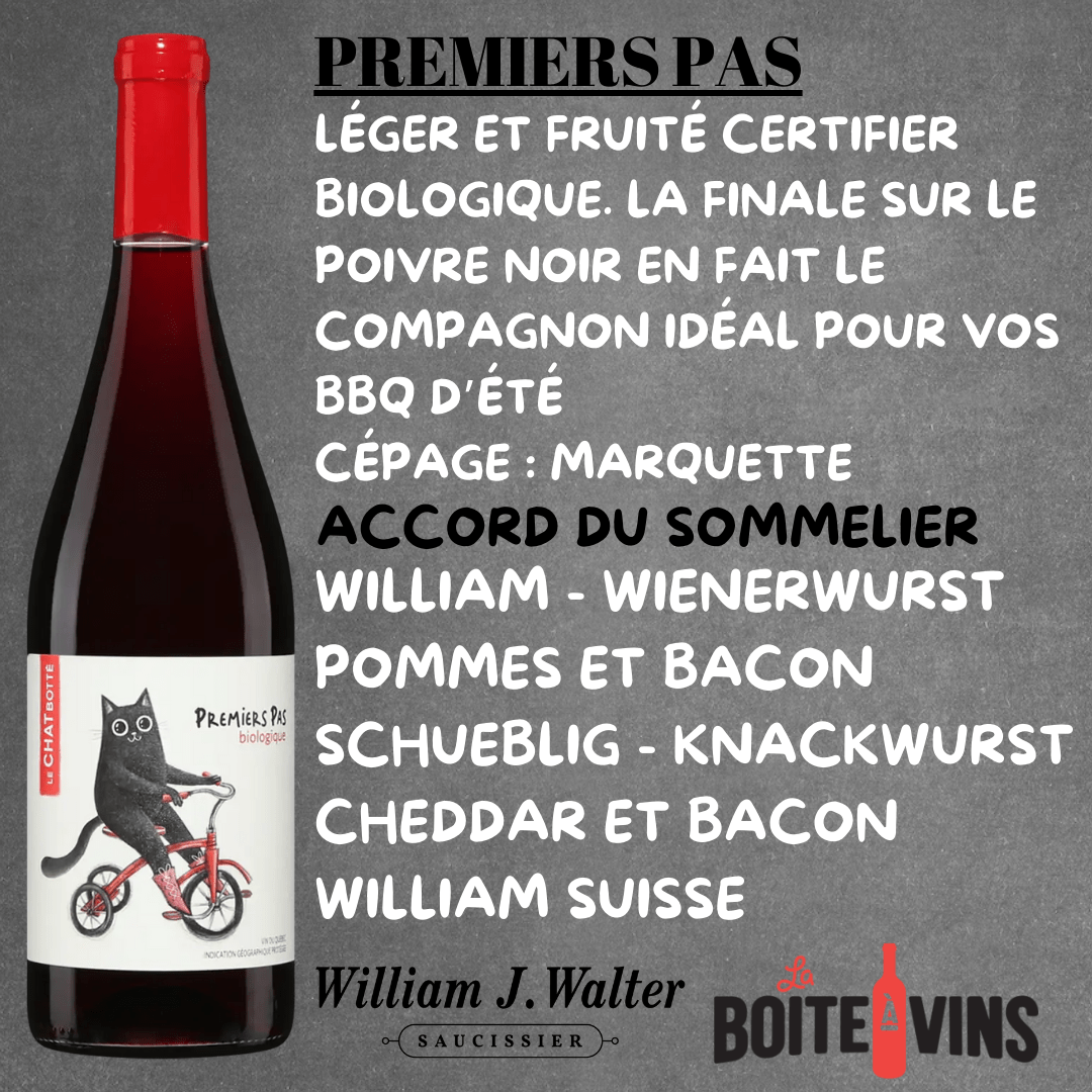 Vignoble Le Chat Botté vin Premiers Pas 2023 - Vin Rouge du Vignoble le Chat Botté