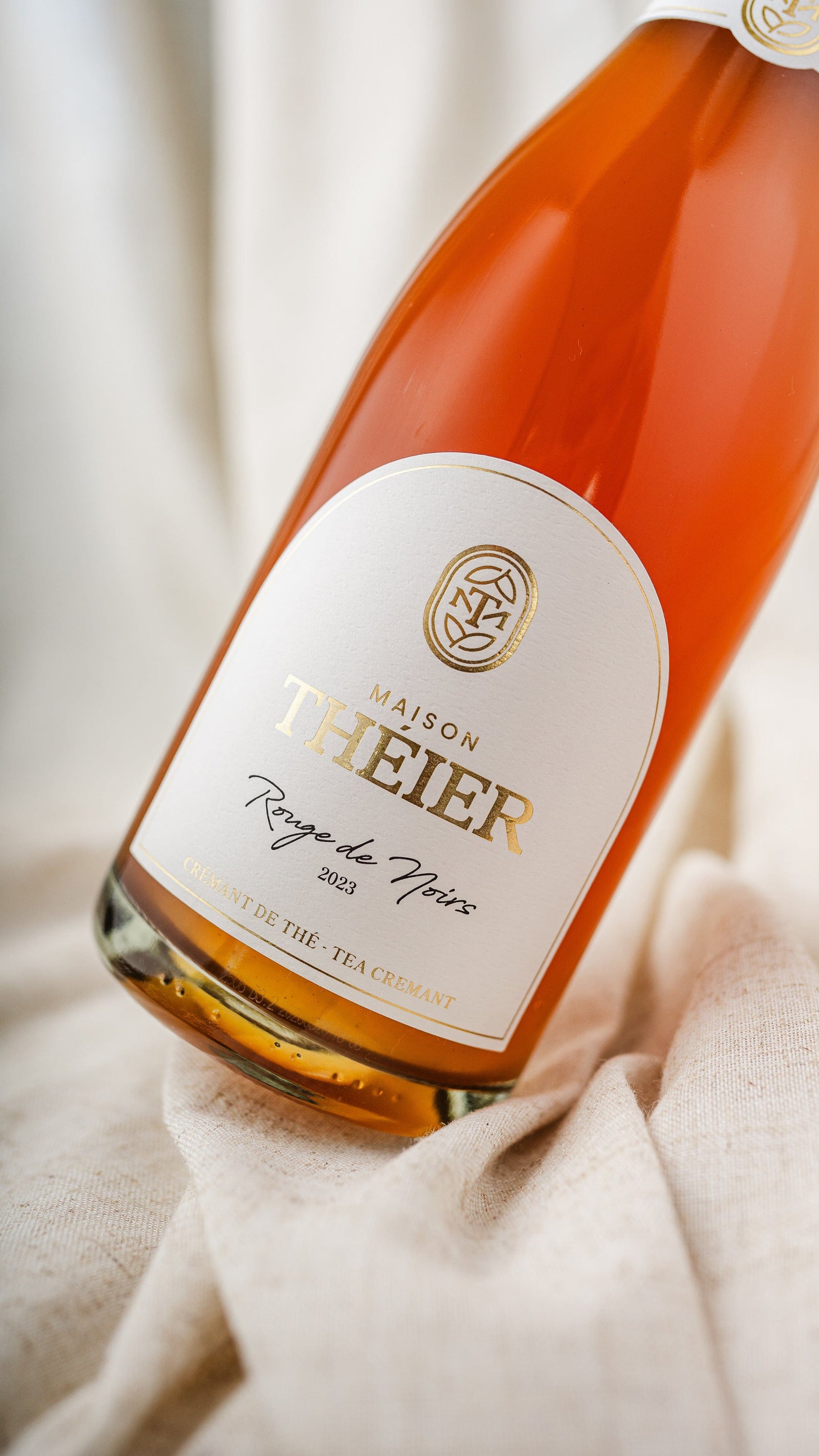 Maison théier boisson sans alcool Rouge de noirs 2023 - Crémant de thé sans alcool de Maison Théier