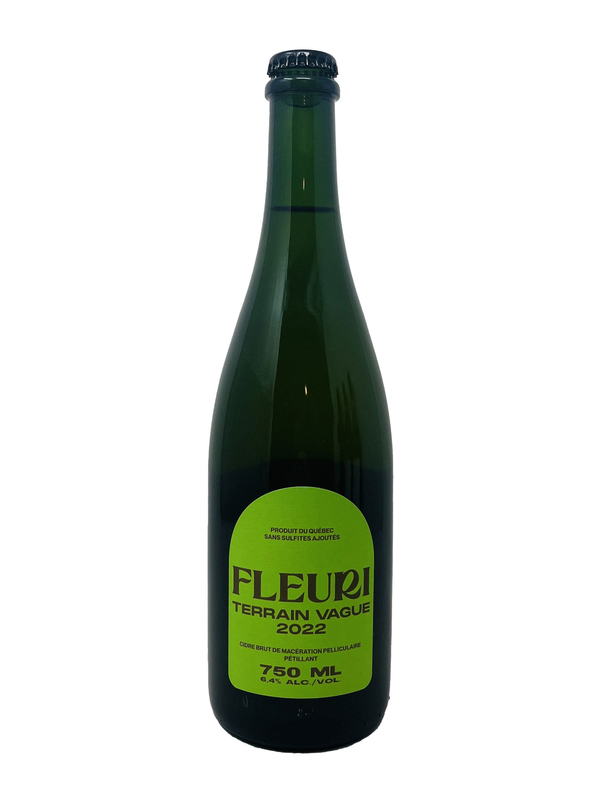 Cidrerie Fleuri Terrain vague - Cidre brut pétillant de macération pelliculaire de chez Fleuri Cidres biologiques