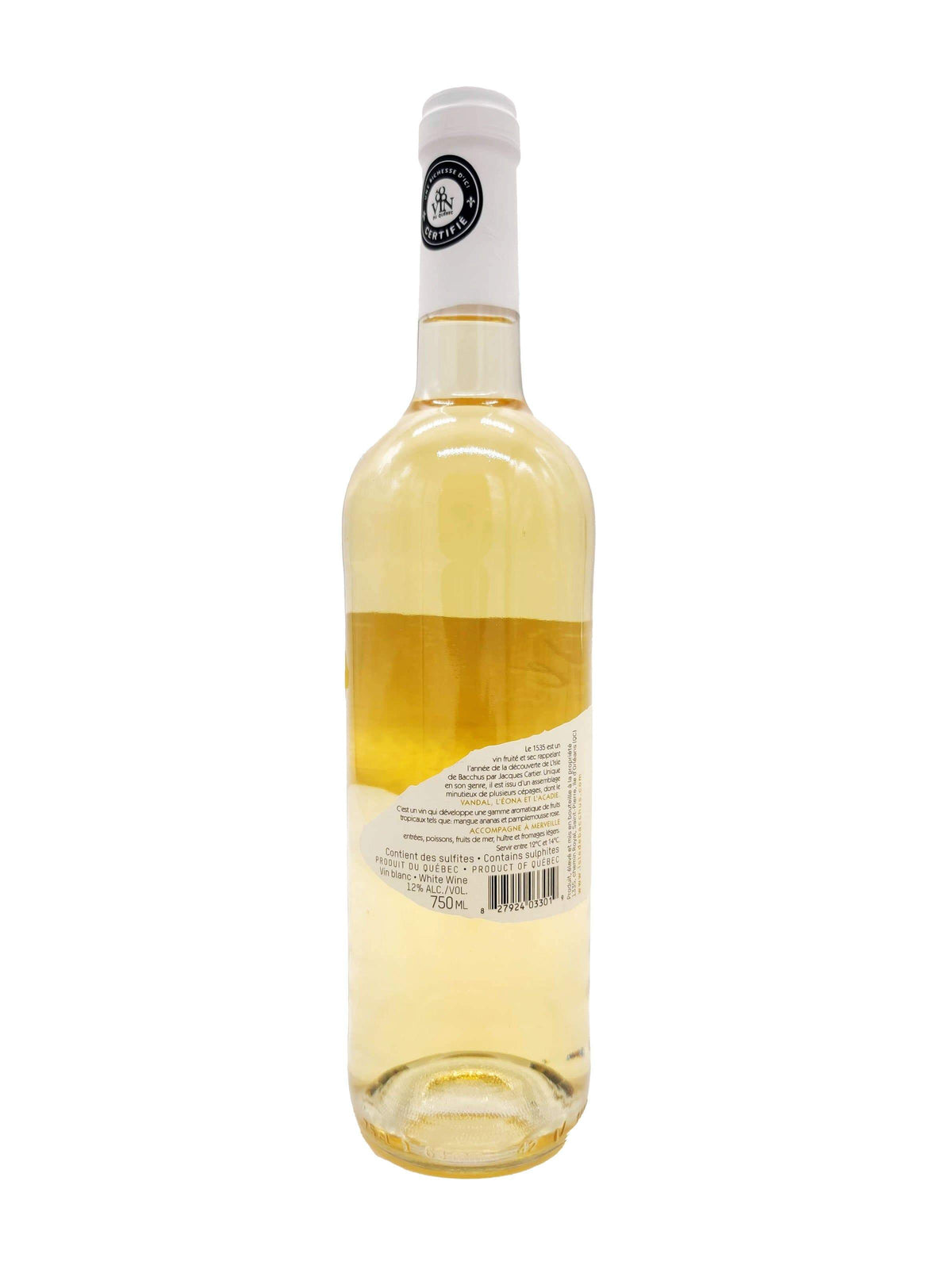 1535 (2019)- Vin blanc du Vignoble L&#39;Isle de Bacchus
