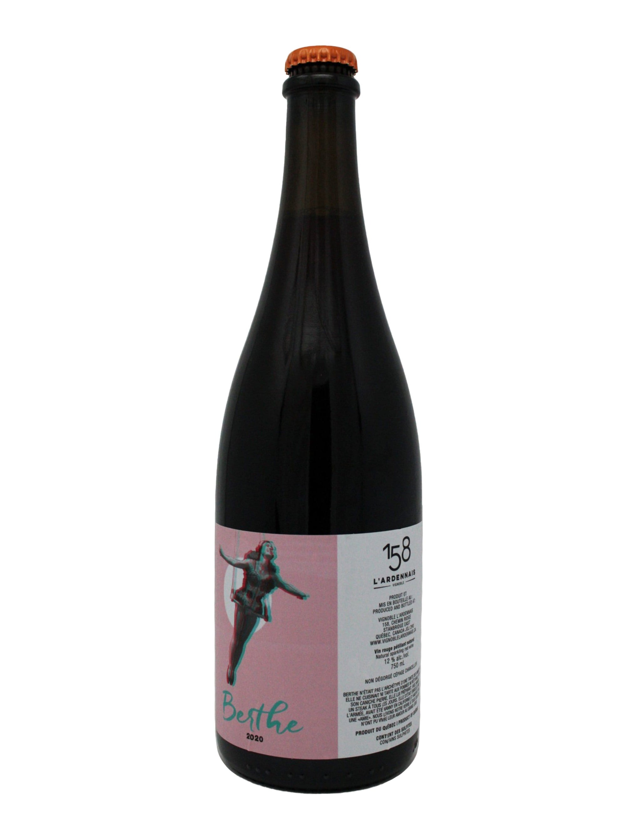 Vignoble l'Ardennais vin Berthe - Vin mousseux rouge du Vignoble l'Ardennais