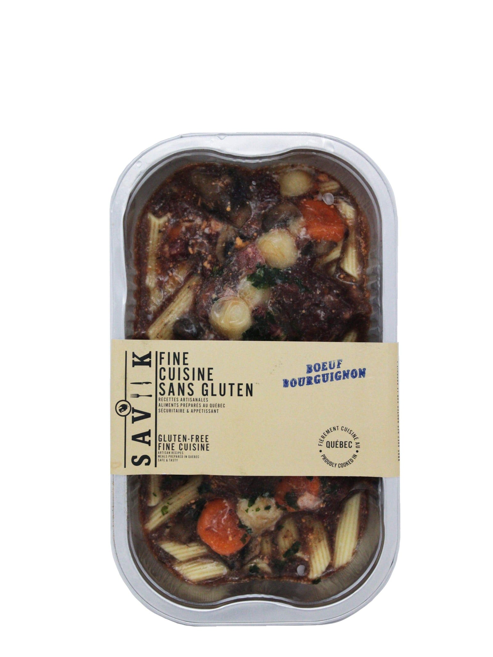 Saviik épicerie Bœuf Bourguignon - Plat cuisiné sans gluten de Saviik