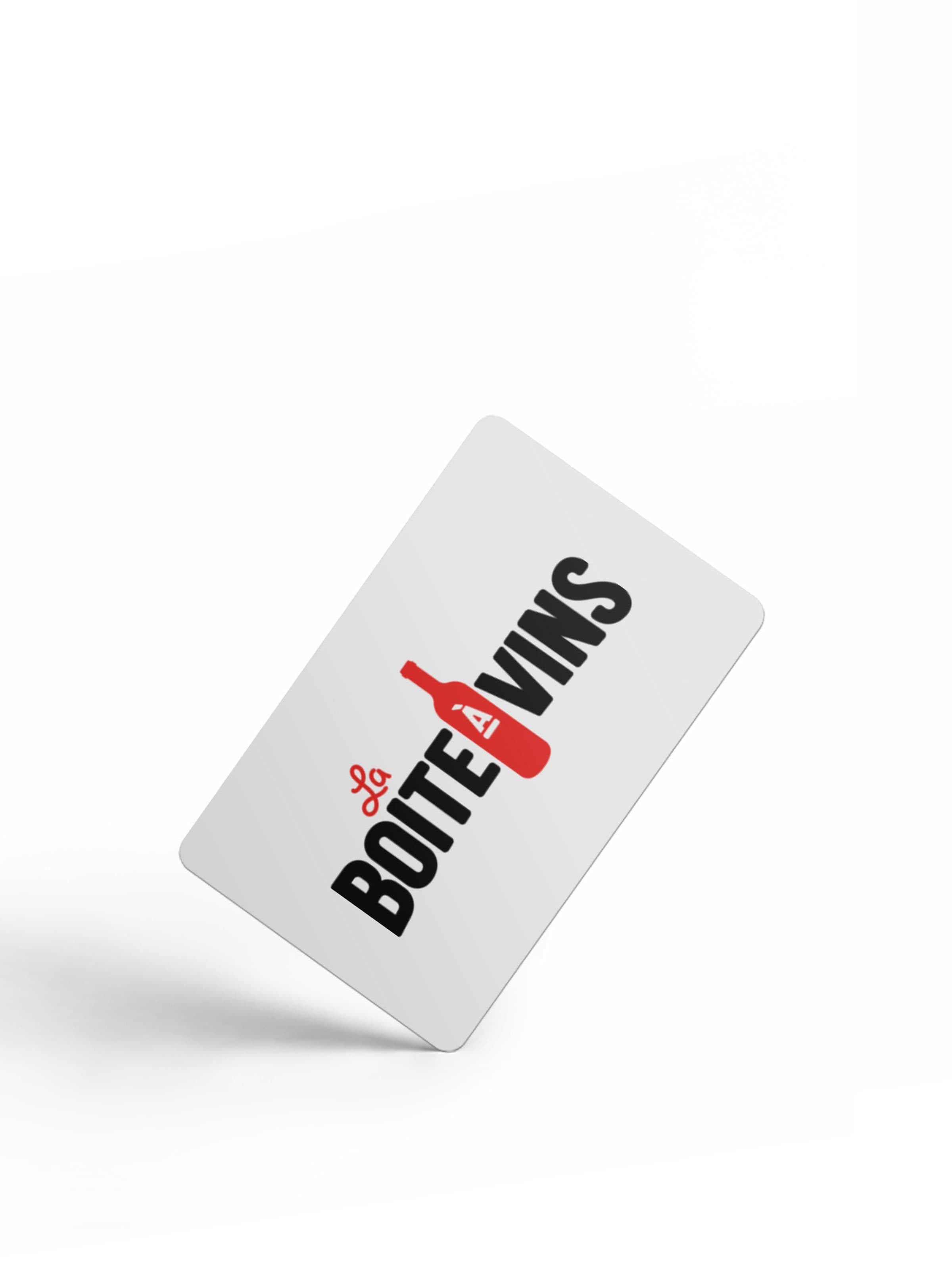 Une carte-cadeau à La Boîte à Vins