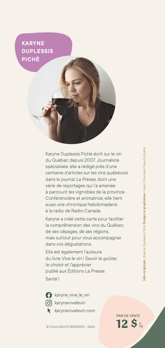 La Boîte à Vins. Spécialiste du vin du Québec. autre Carte des vins et vignobles du Québec de Karyne Duplessis Piché