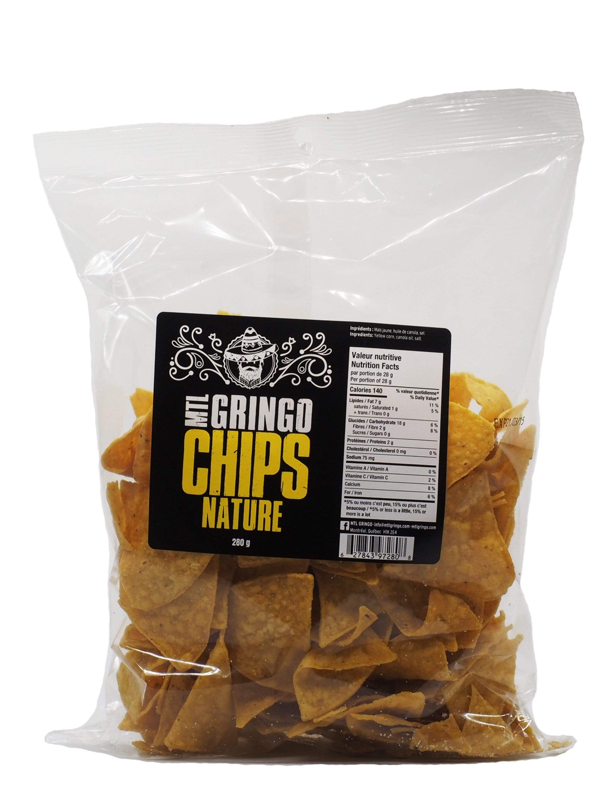 MTL Gringo épicerie Chips de tortillas NATURE - de MTL Gringo