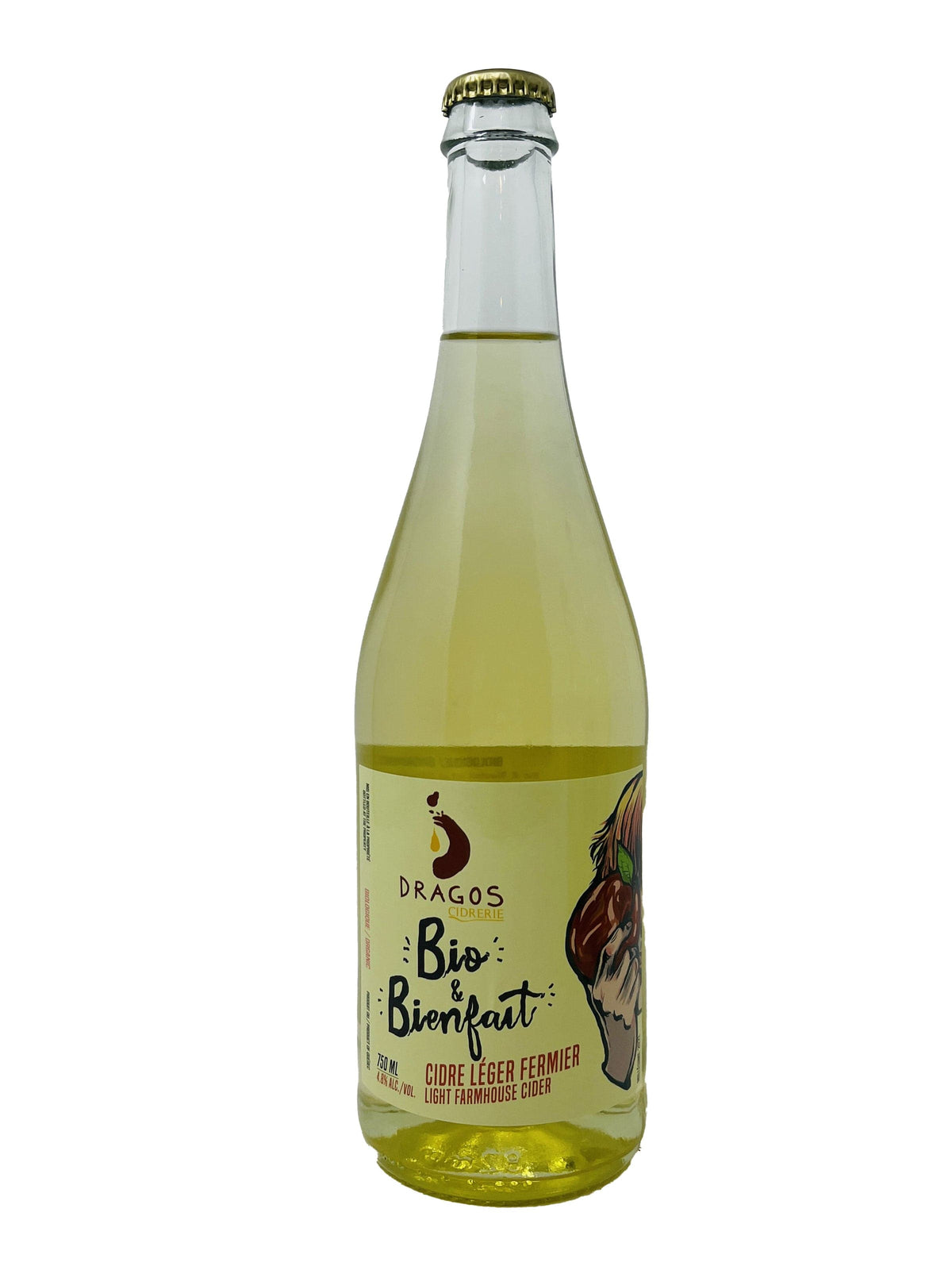 Cidrerie Dragos Cidre léger fermier biologique &quot;Bio et Bienfait&quot; - Cidrerie Dragos