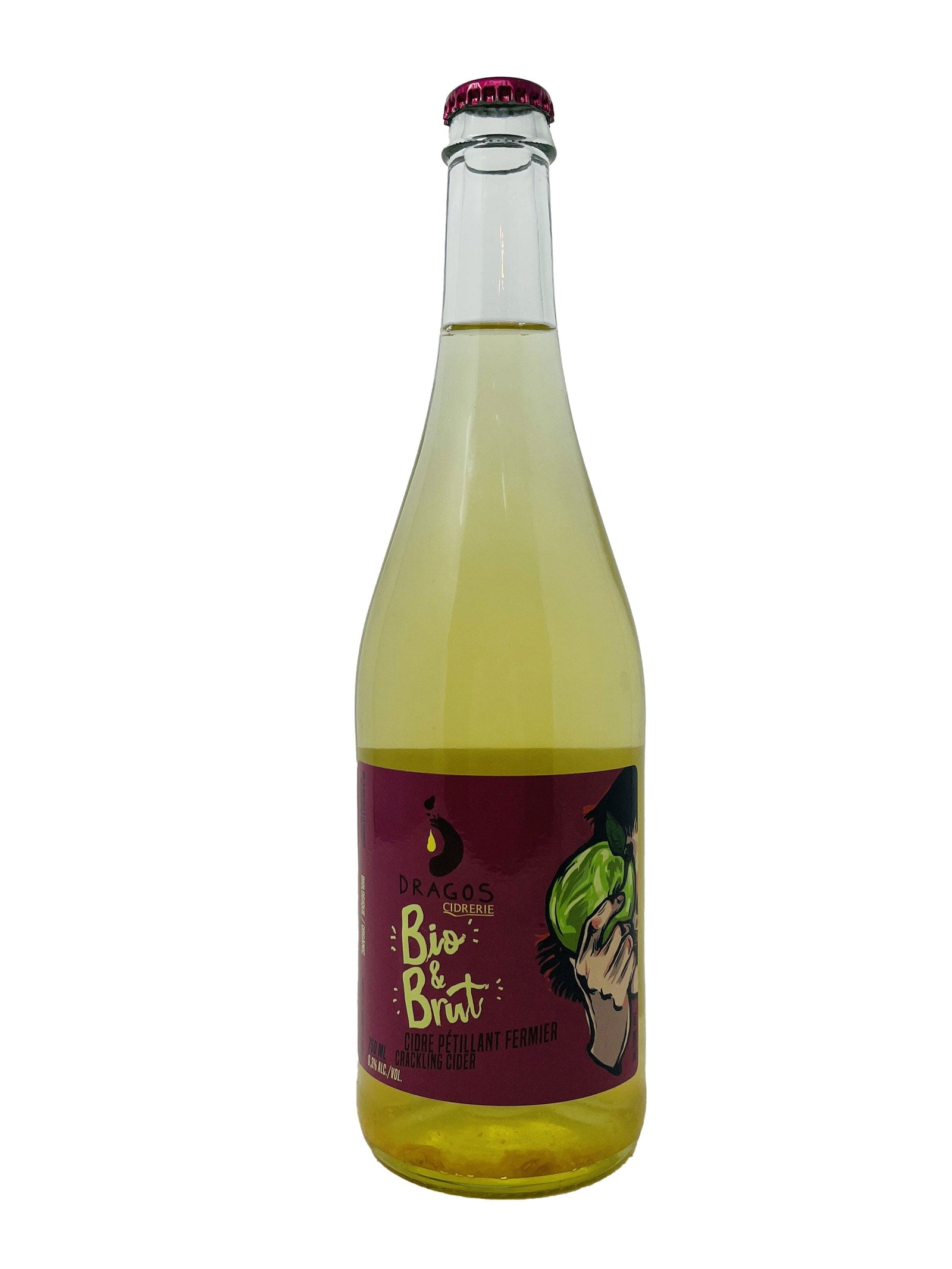Cidrerie Dragos Cidre pétillant fermier biologique "Bio et Brut" - Cidrerie Dragos