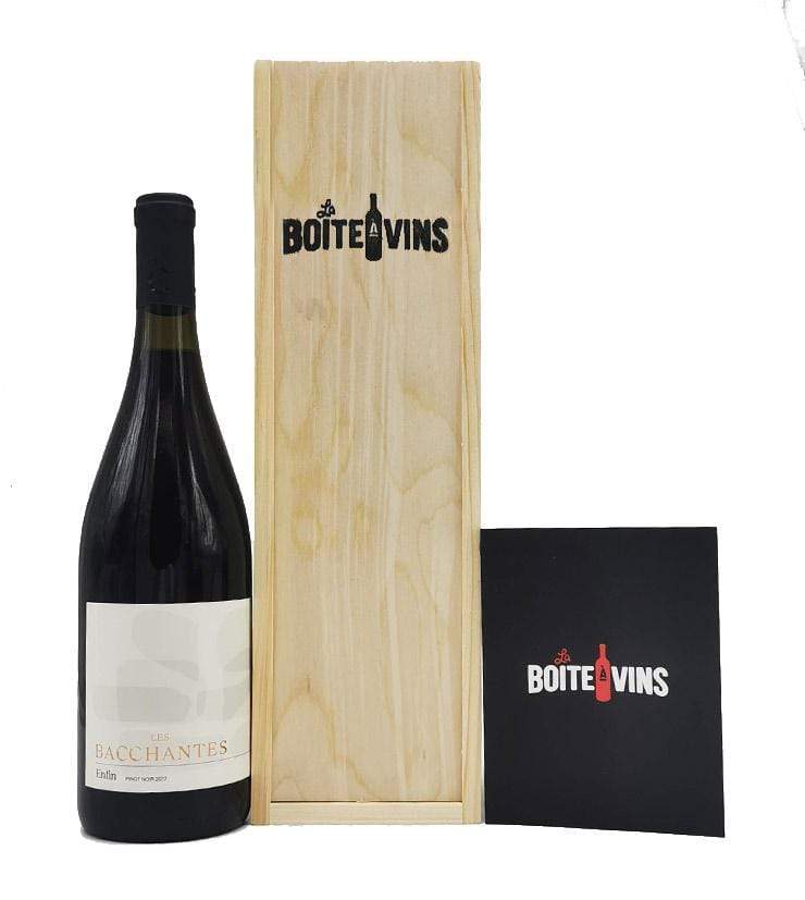 Coffret cadeau en bois : Vin du Québec