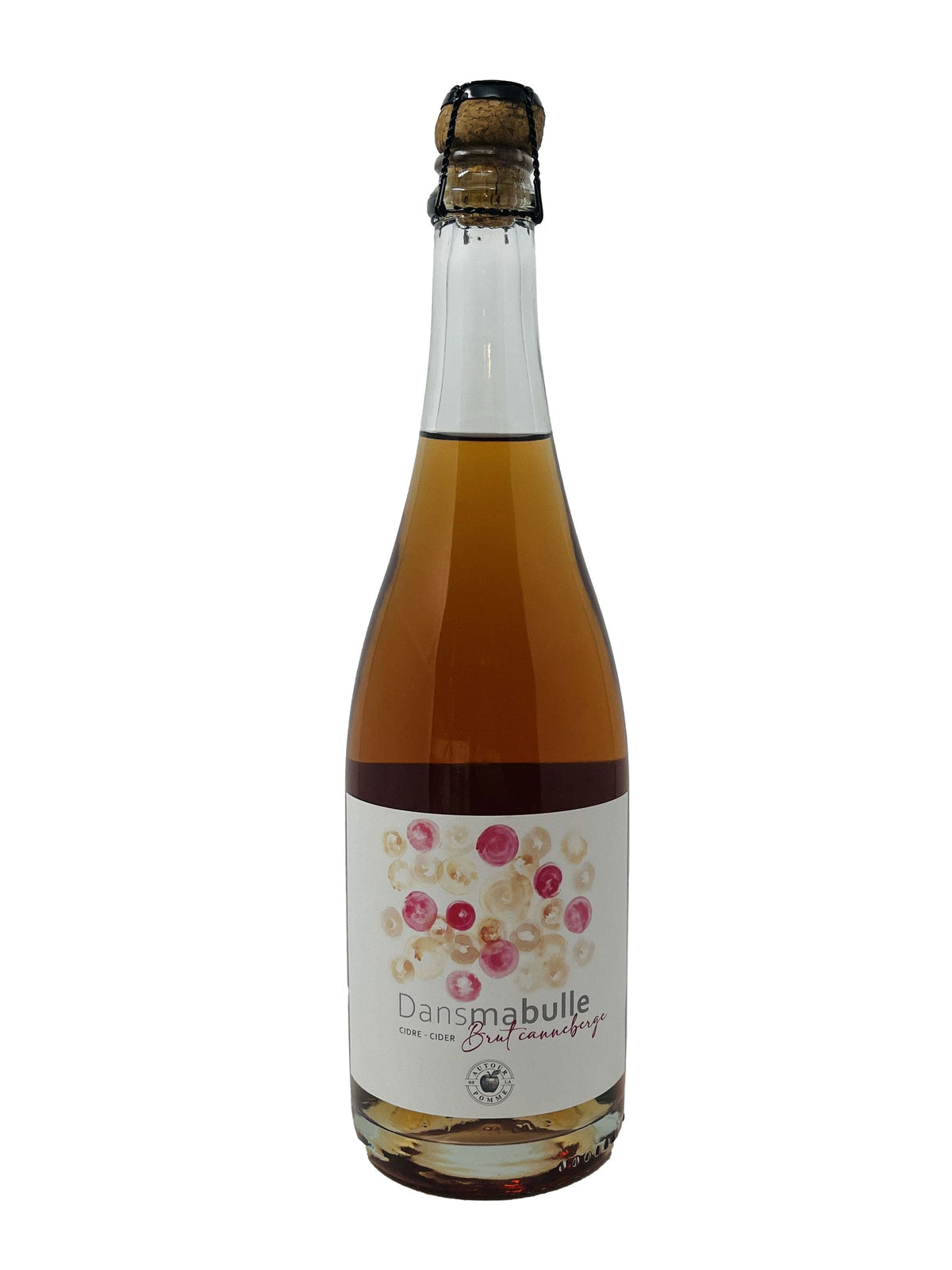Cidrerie Autour de la Pomme Dans ma bulle Brut Canneberge  - Cidre mousseux de la Cidrerie Autour de la Pomme