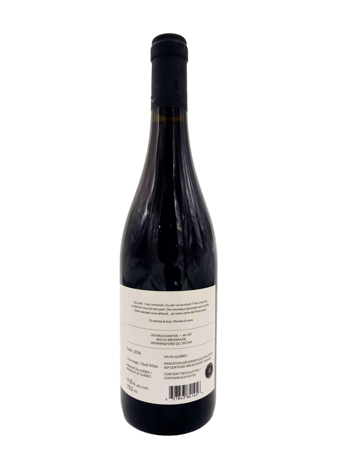 R2 Enfin 2021- Vin rouge du vignoble Les Bacchantes