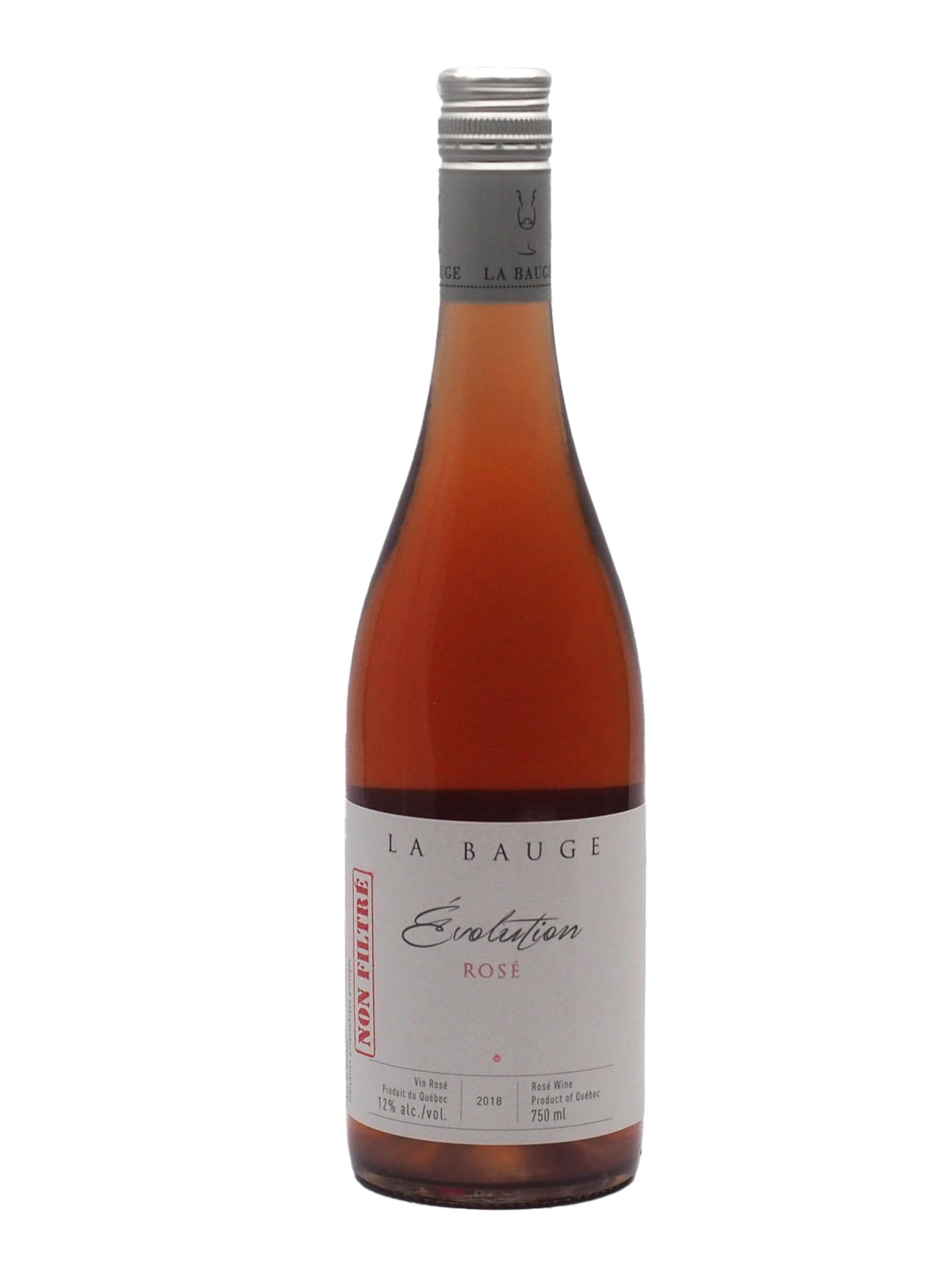 Vignoble de La Bauge vin Évolution Rosé Non-Filtré - Vin rosé du vignoble La Bauge