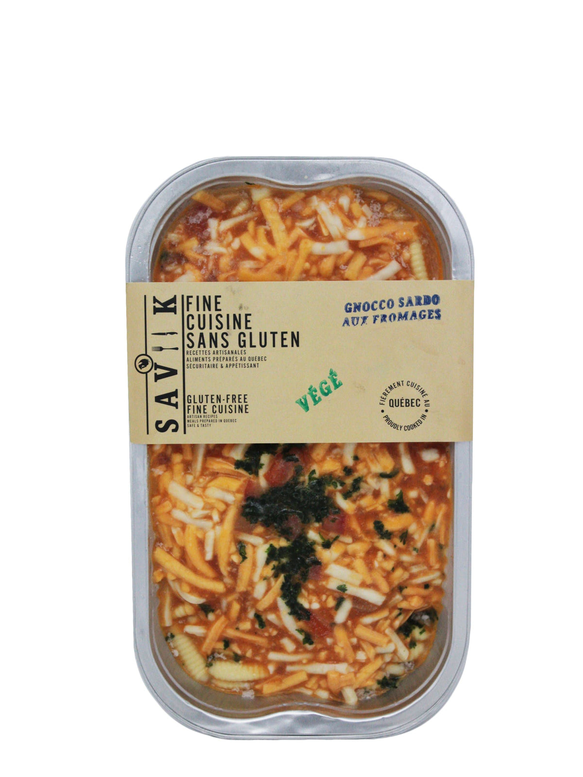 saviiik épicerie Gnocco Sardo au Fromage - Plat cuisiné sans gluten de Saviik