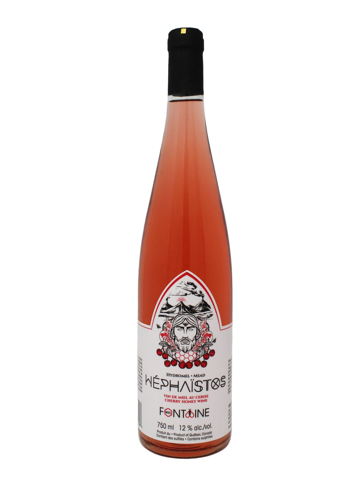 Miel Fontaine vin Héphaïstos - Vin de miel aux cerises de Miel Fontaine