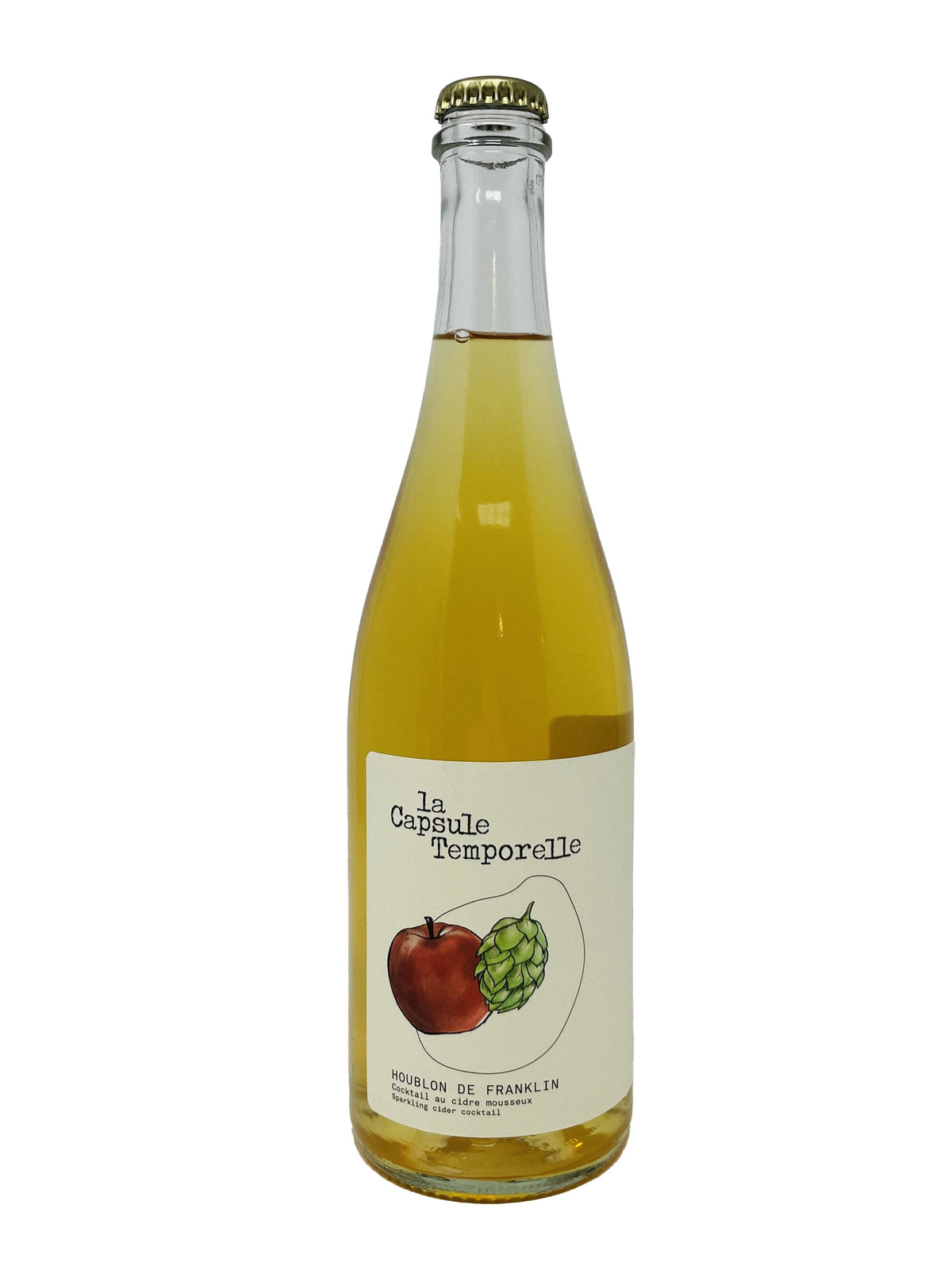 Cidrerie La Capsule temporelle Cidres Houblon de Franklin - Cidre pétillant de la cidrerie La Capsule Temporelle