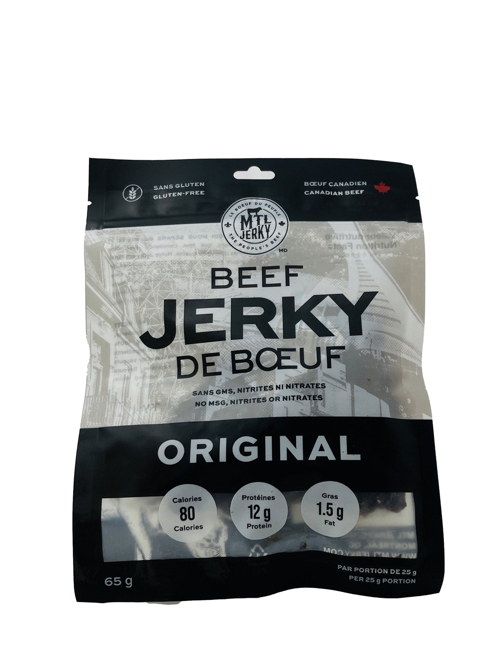 MTL jerky Jerky de boeuf original - MTL Jerky
