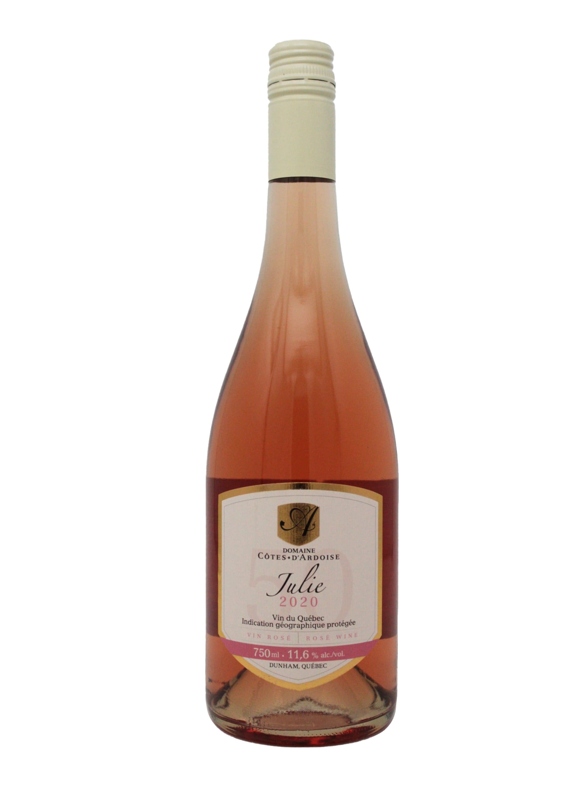 Domaine des Côtes d'Ardoise vin Julie 2020 - Vin rosé du Domaine Côtes d'Ardoise
