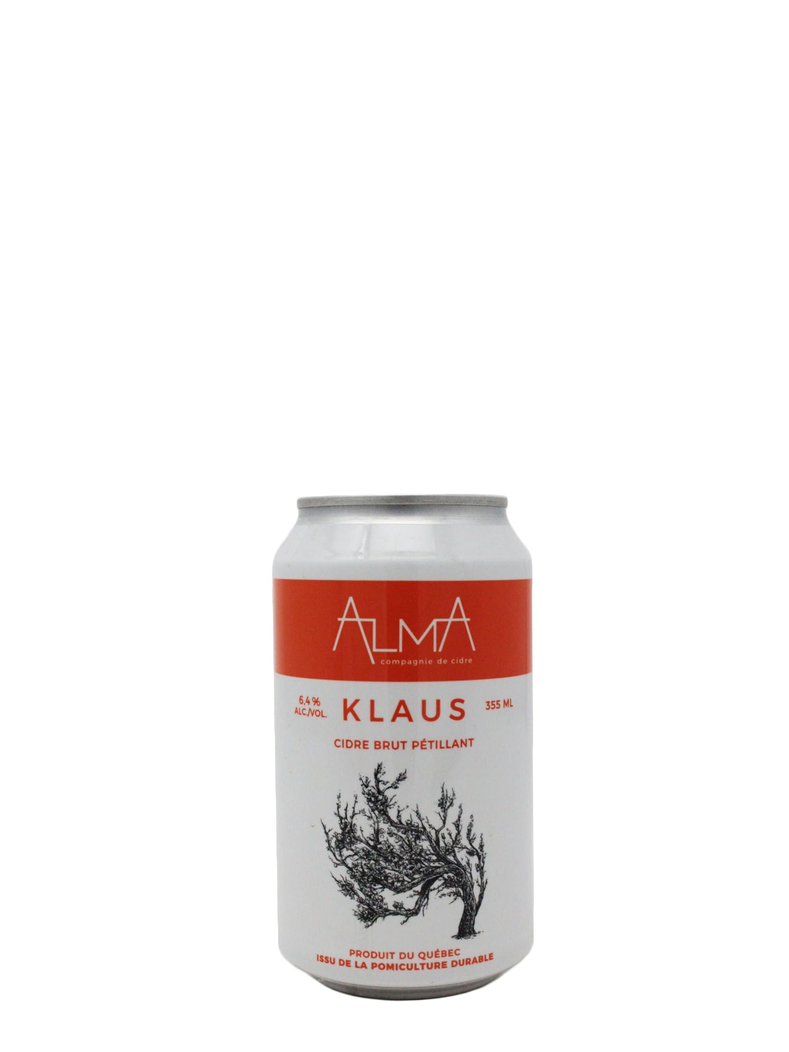 Alma, Compagnie de Cidre Cidres Klaus Cidre pétillant 355ML - Alma Compagnie de cidre