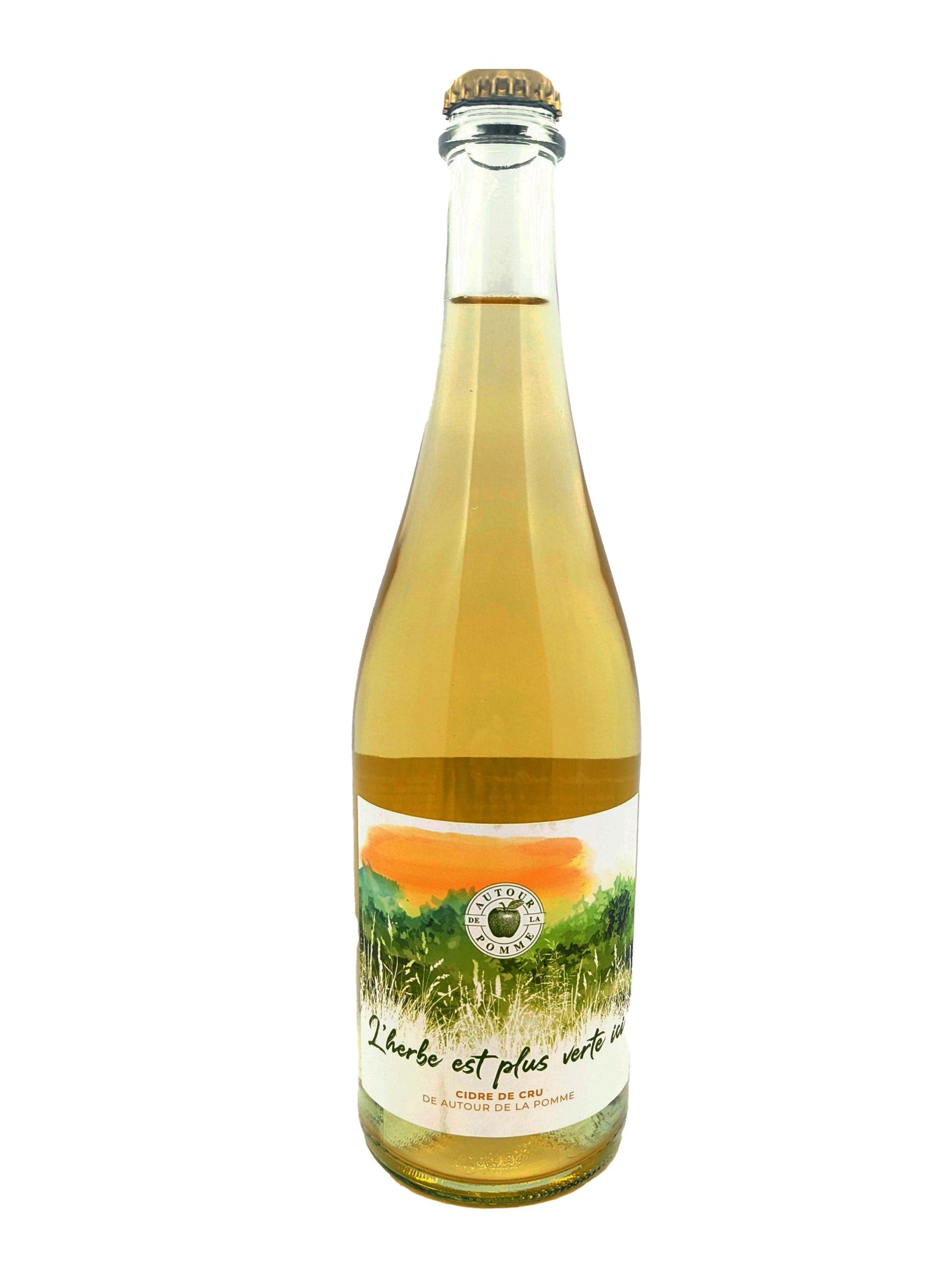 La Boîte à Vins L'herbe est plus verte ici - Cidre de la Cidrerie autour de la pomme