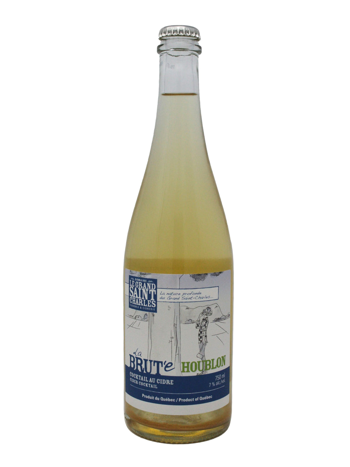Domaine Le Grand Saint-Charles Cidres La Brut&#39;e - Cidre Houblonné du Domaine Le Grand Saint-Charles