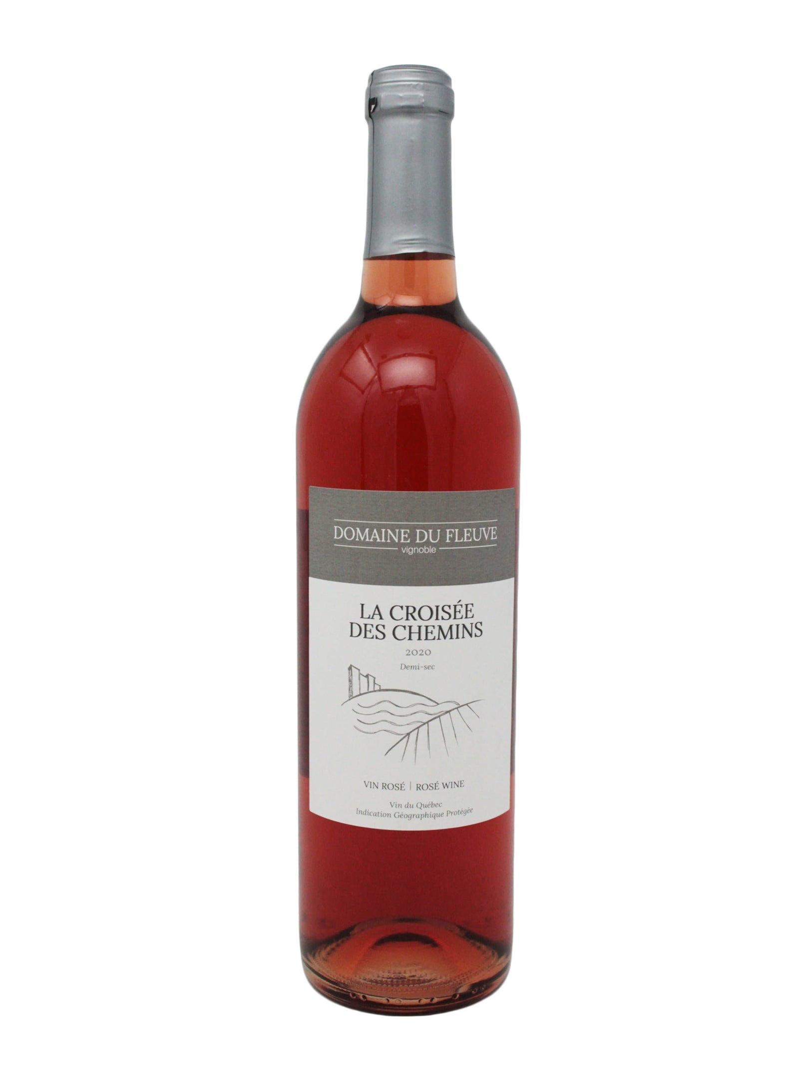 Domaine du Fleuve vin La Croisée des Chemins 2020 - Vin rosé du Domaine du Fleuve