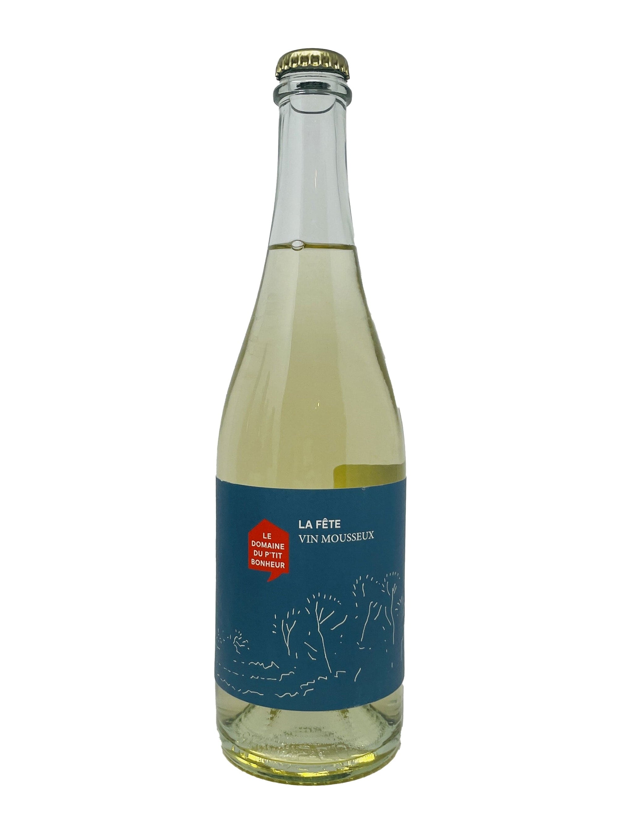 Domaine du P'tit Bonheur vin La Fête - Vin blanc mousseux gazéifié du Domaine du P'tit Bonheur