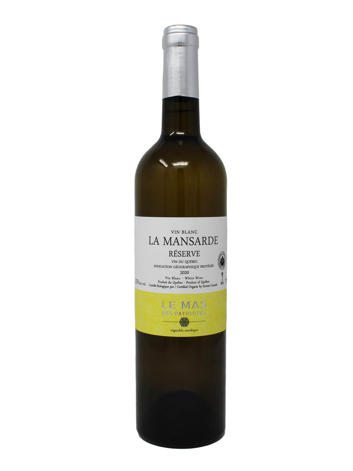 Le Mas des Patriotes vin La Mansarde Réserve - Vin blanc du Vignoble Le Mas des Patriotes