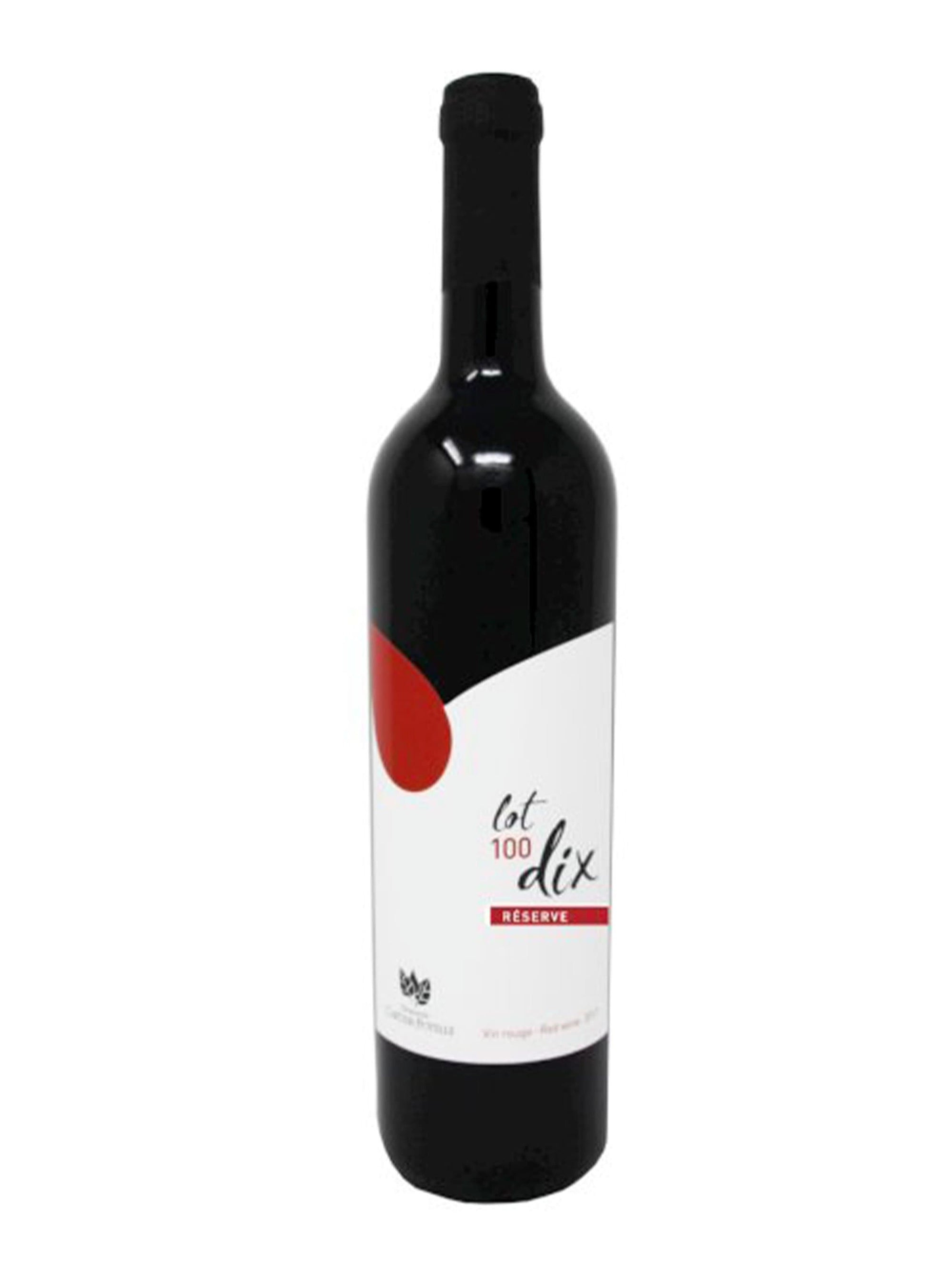 Lot 100 dix Réserve 2021 - Vin rouge du Domaine Cartier-Potelle