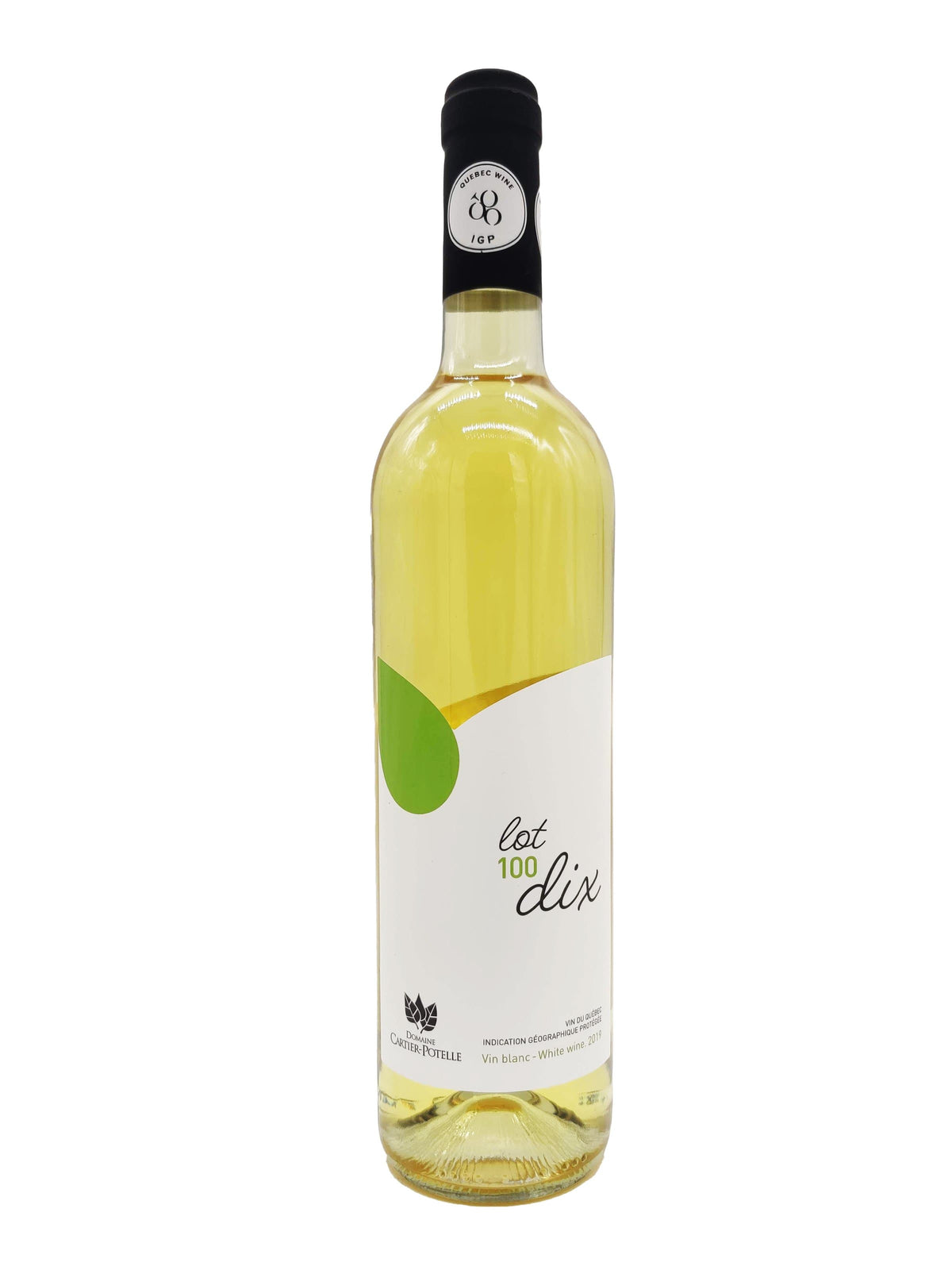 Domaine Cartier-Potelle vin Lot 100 dix - Vin blanc du Domaine Cartier-Potelle