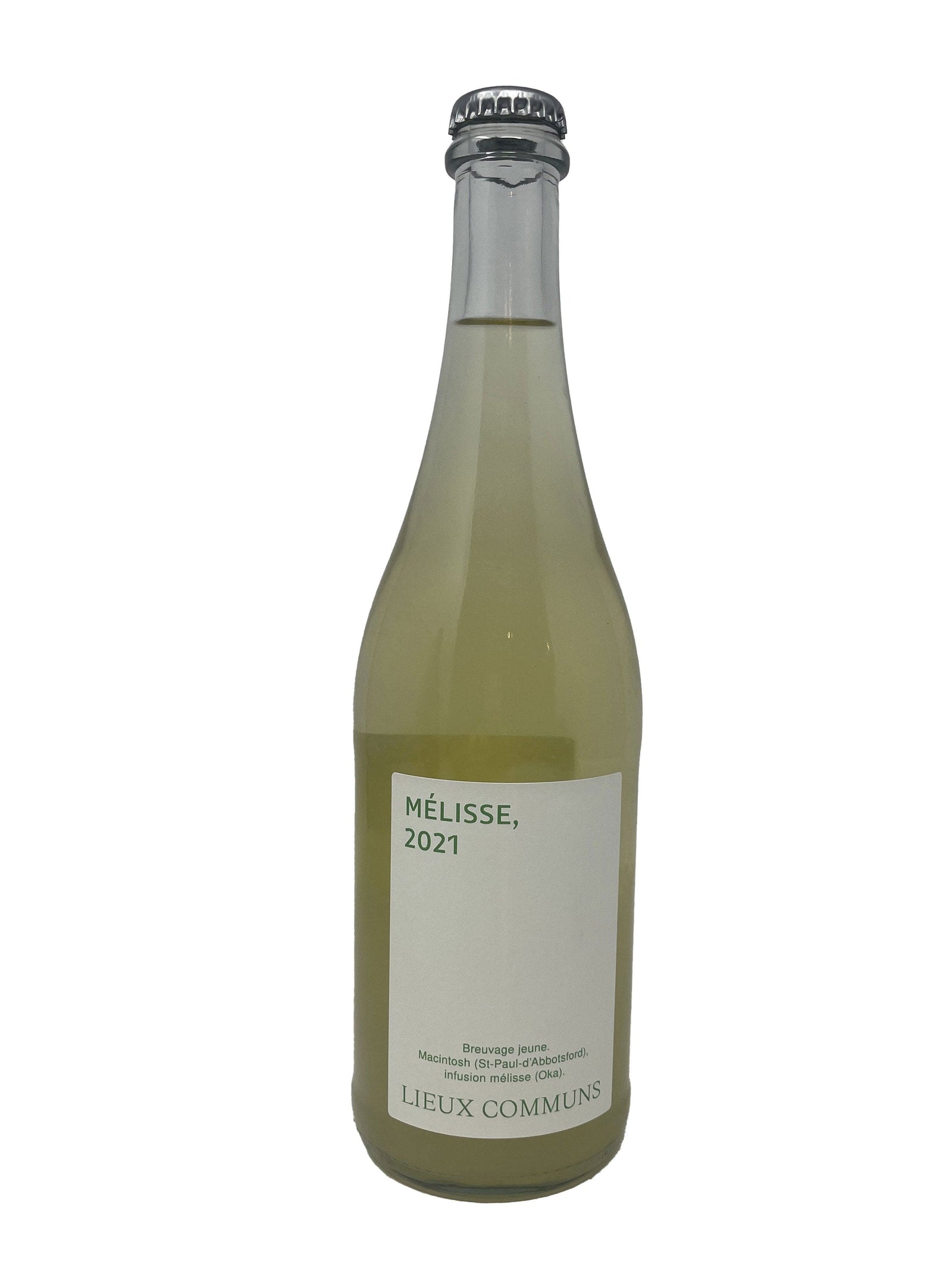 La Boîte à Vins Mélisse 2021 - Cidre tranquille de chez Lieux Communs