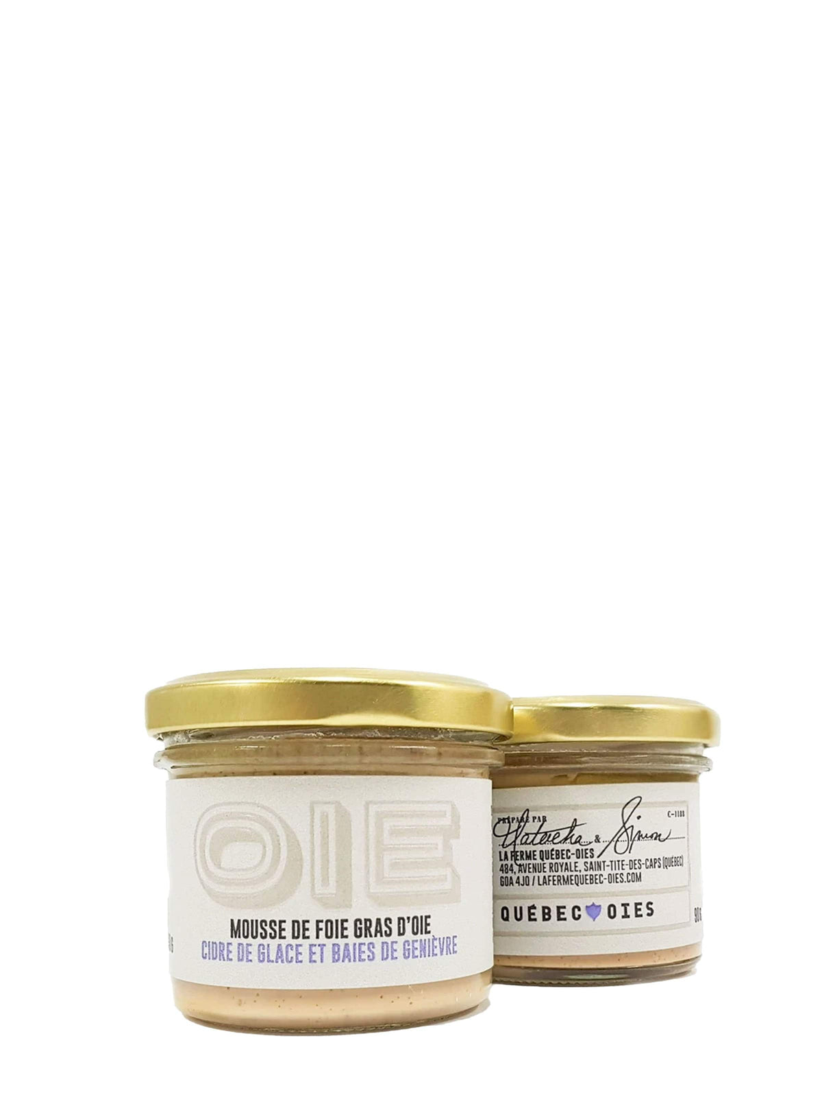 La ferme Québec-Oies épicerie Mousse de foie gras d&#39;oie cidre de glace et baies de génièvre - de La ferme Québec-Oies