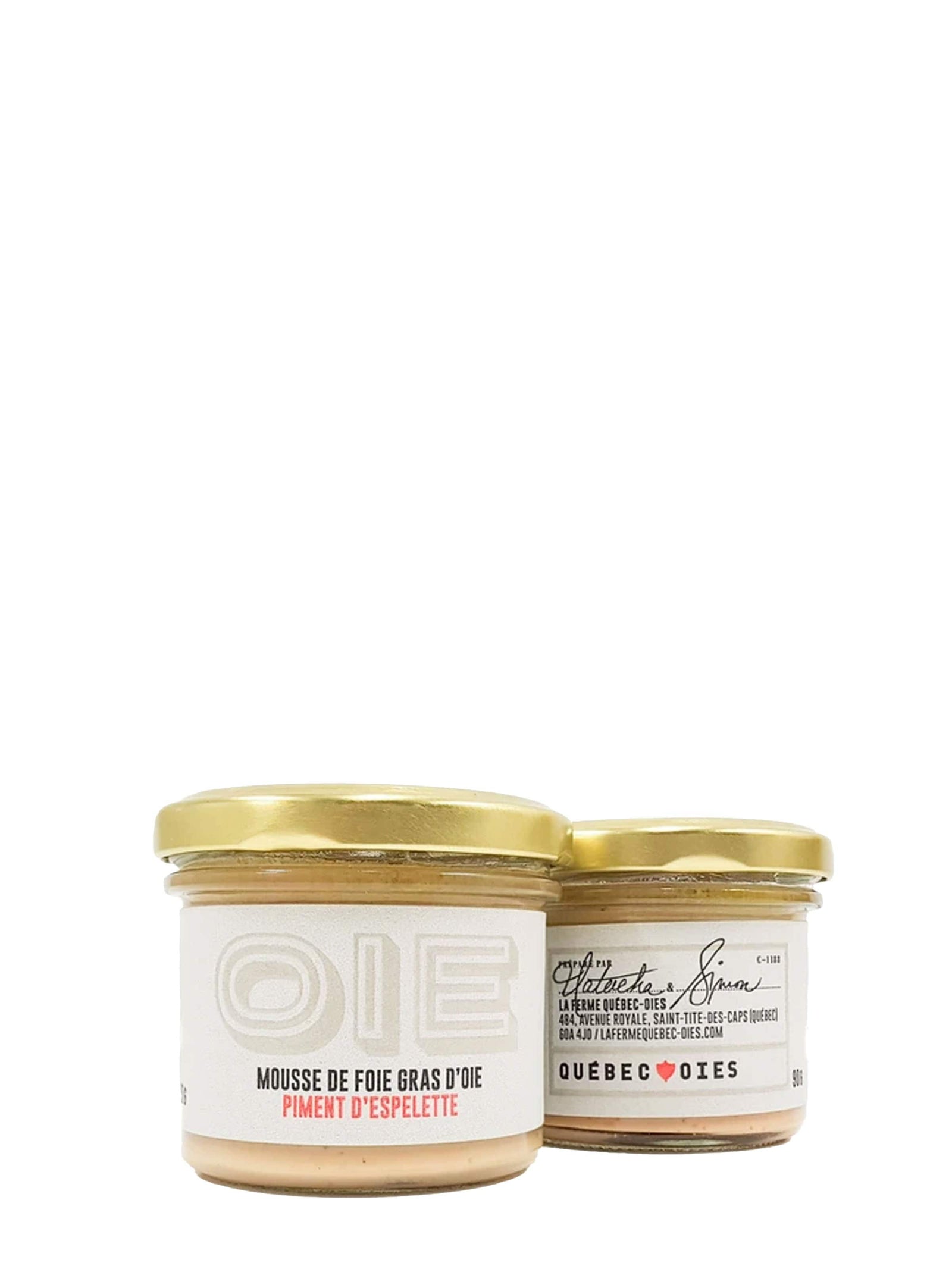 La ferme Québec-Oies épicerie Mousse de foie gras d'oie piment d'Espelette - de La ferme Québec-Oies