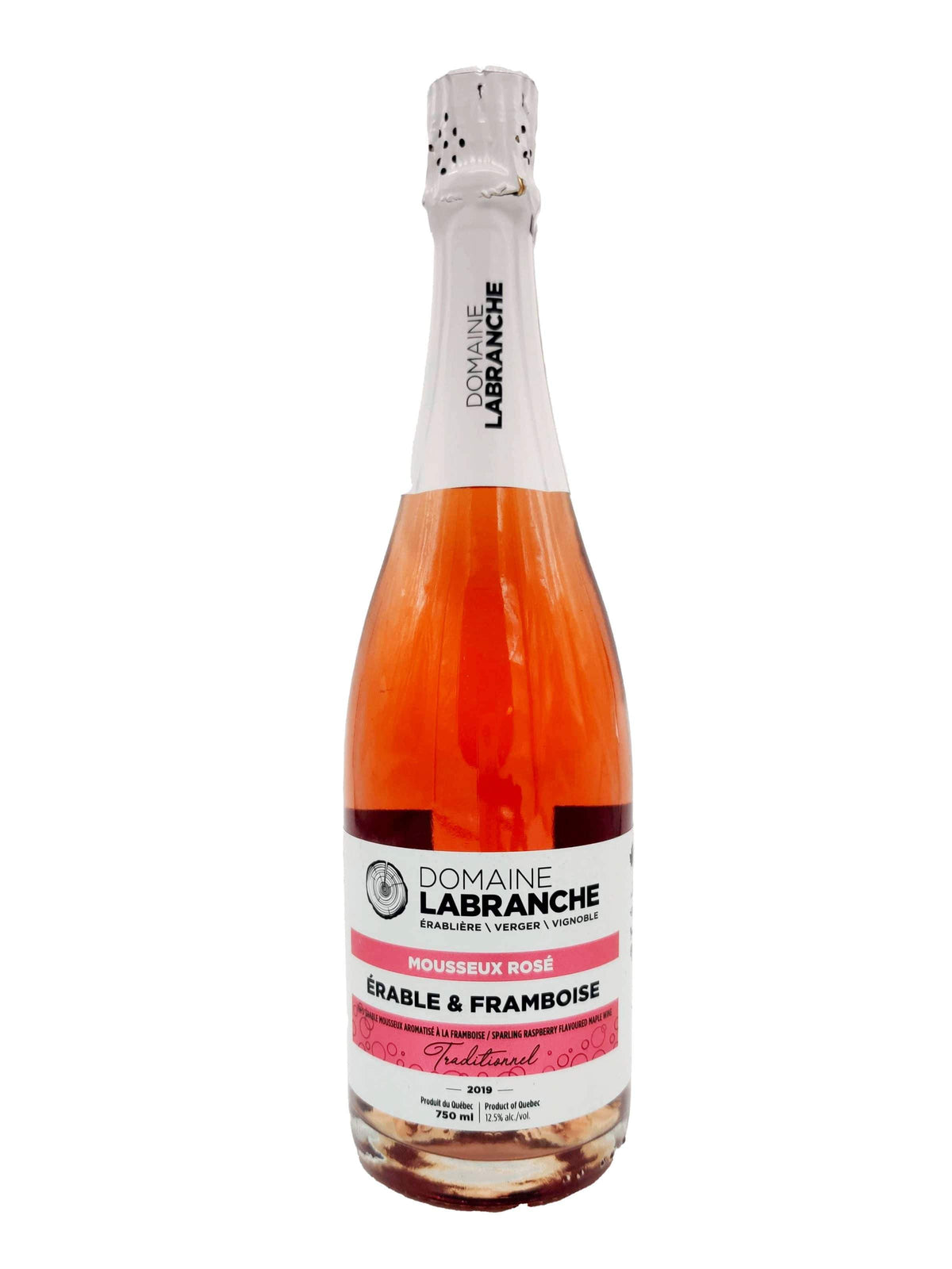 Mousseux rosé érable &amp; framboise - Vin mousseux du Domaine Labranche