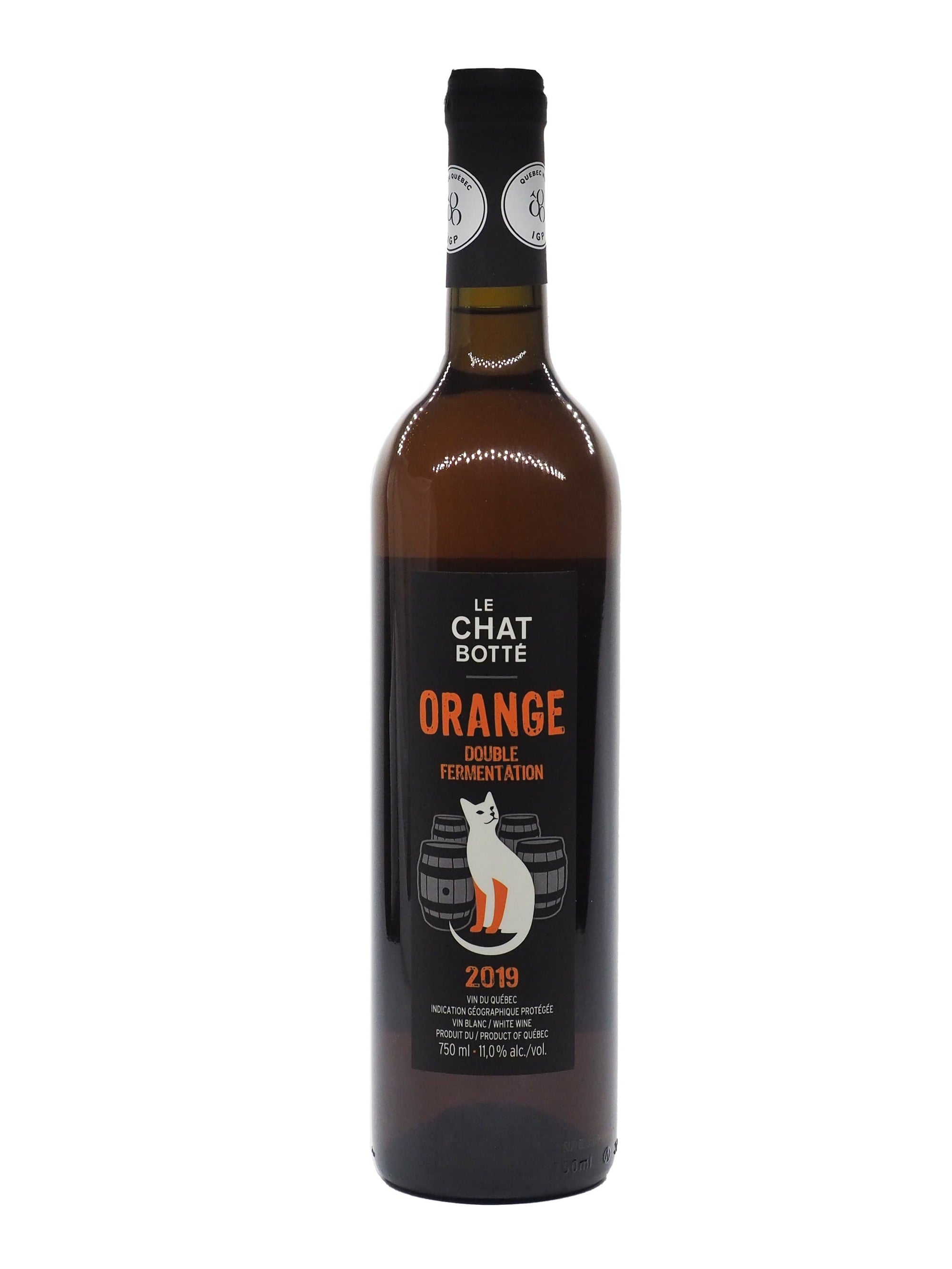 La Boîte à Vins. Spécialiste du vin du Québec. Orange Double Fermentation - Vin orange du vignoble Le Chat Botté