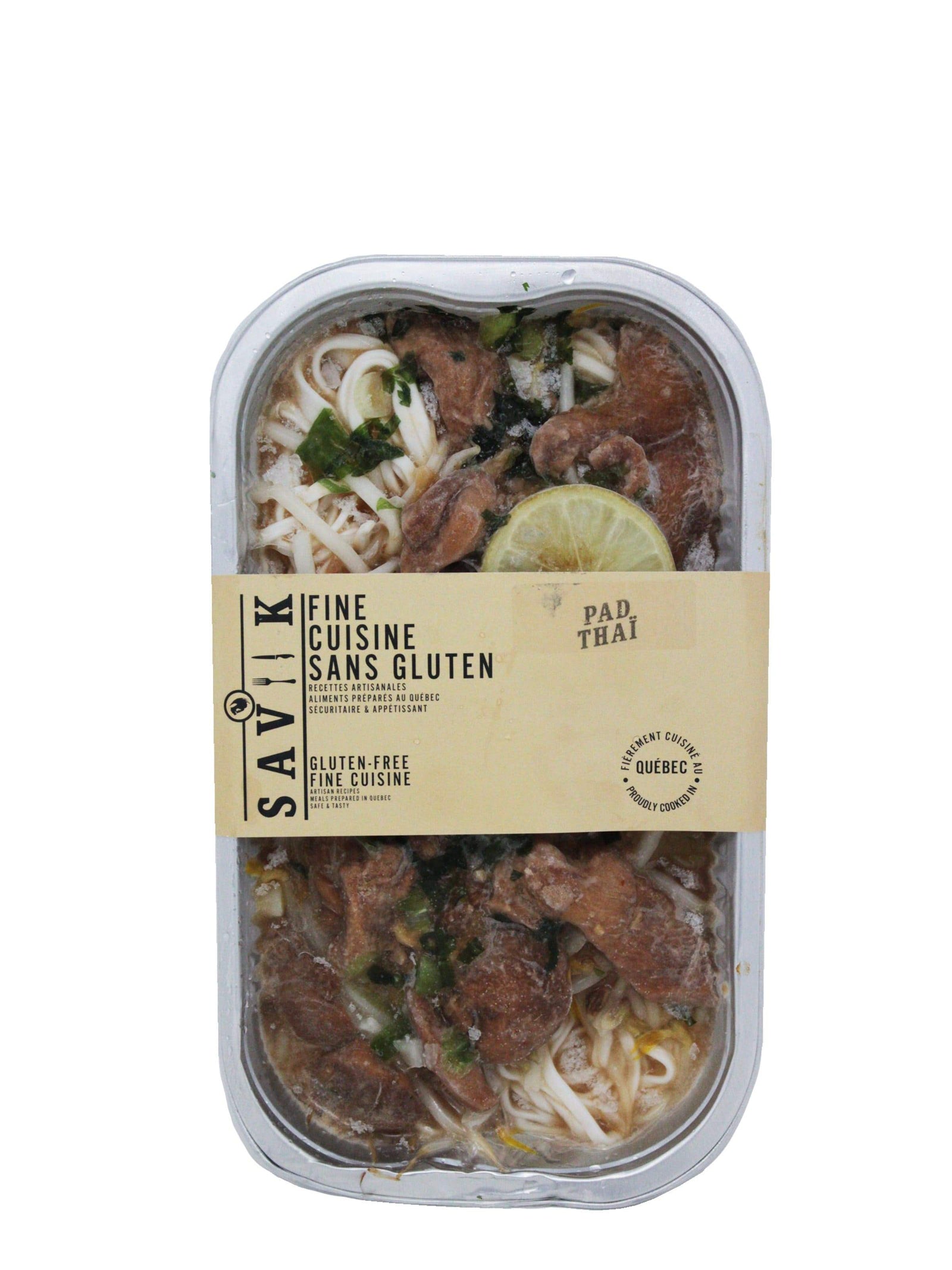 Saviik épicerie Pad Thaï au poulet - Plat cuisiné sans gluten de Saviik