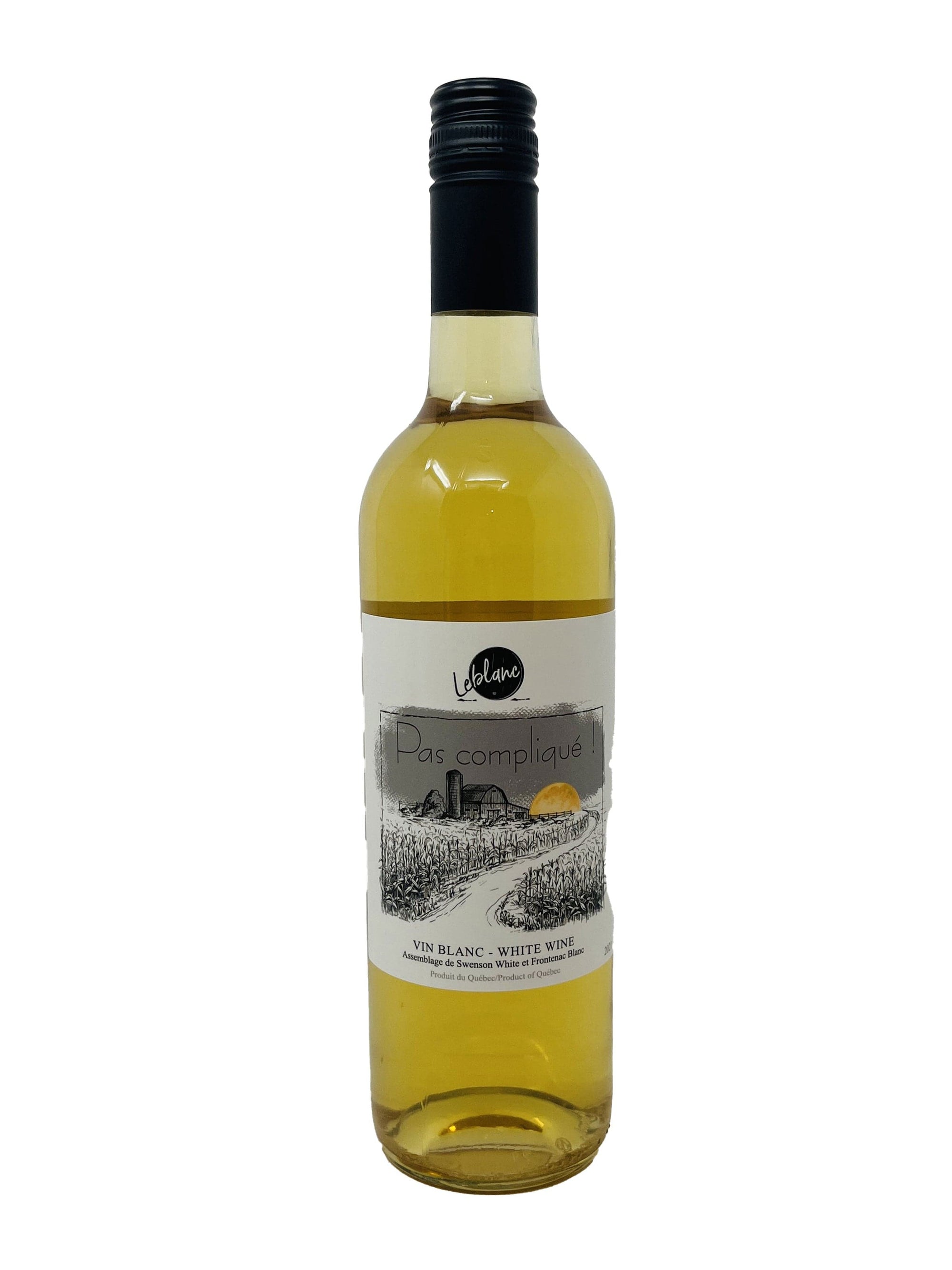 Vignoble Leblanc Pas compliqué 2021 - Vin blanc du Vignoble Leblanc